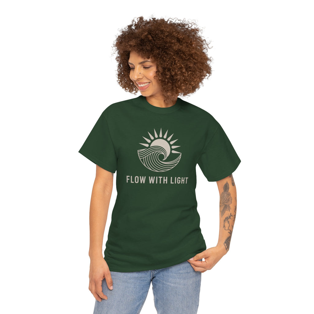 Flow With Light Unisex Cotton T-Shirt