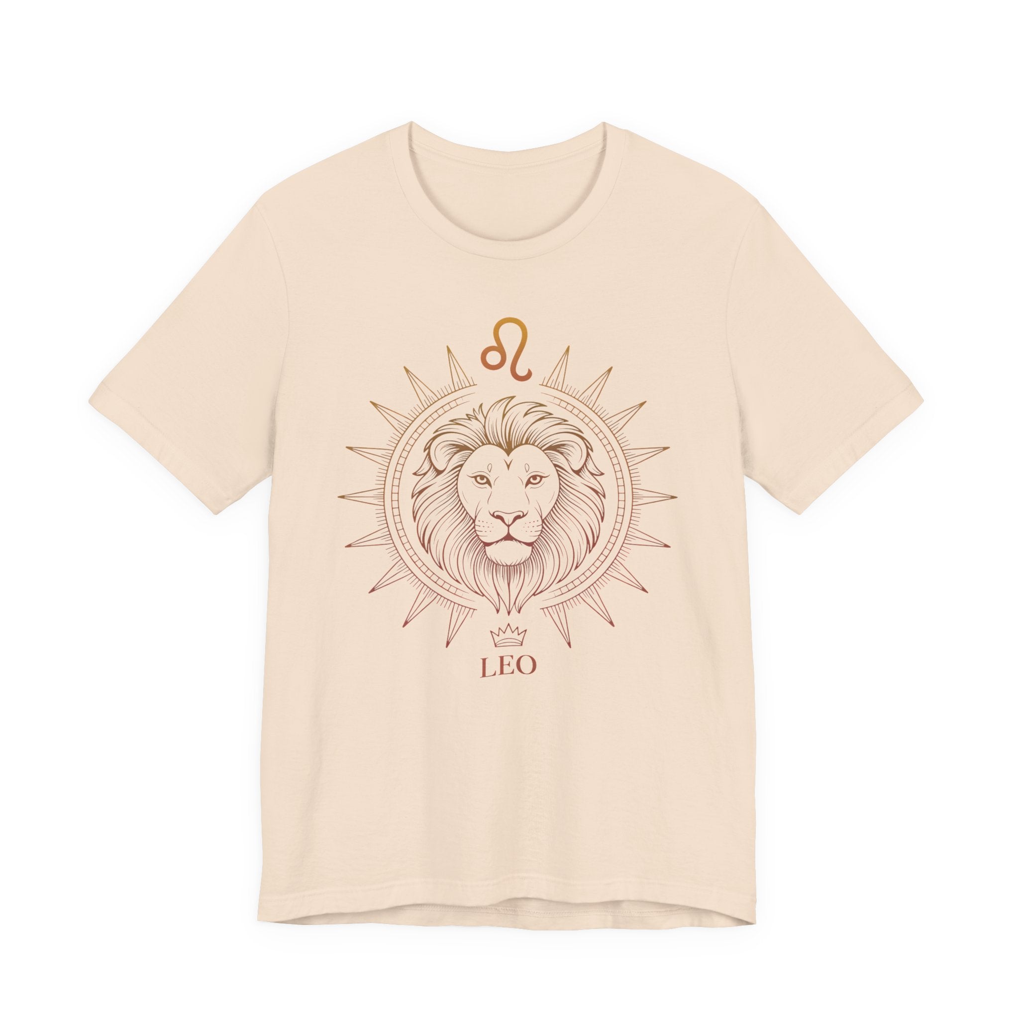 Astrology Zodiac Leo Lion King Unisex Mandala  T-Shirt