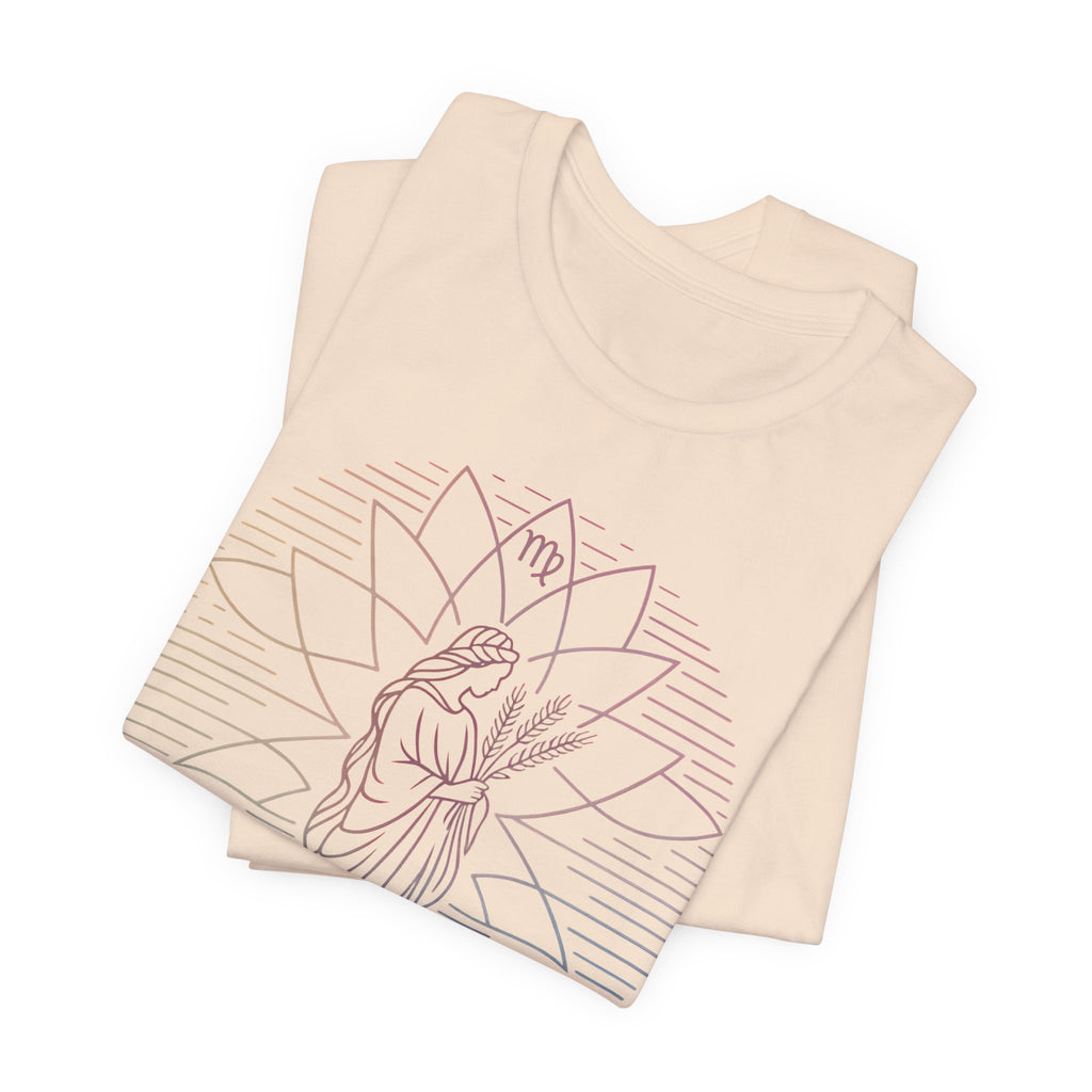 Astrology Zodiac Virgo Unisex Mandala  T-Shirt