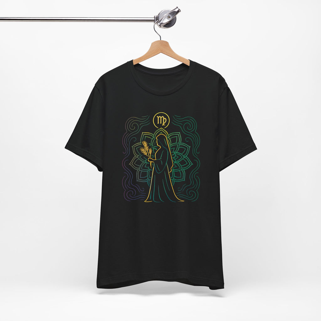 Astrology Zodiac Virgo Spiritual Neon Unisex T-Shirt