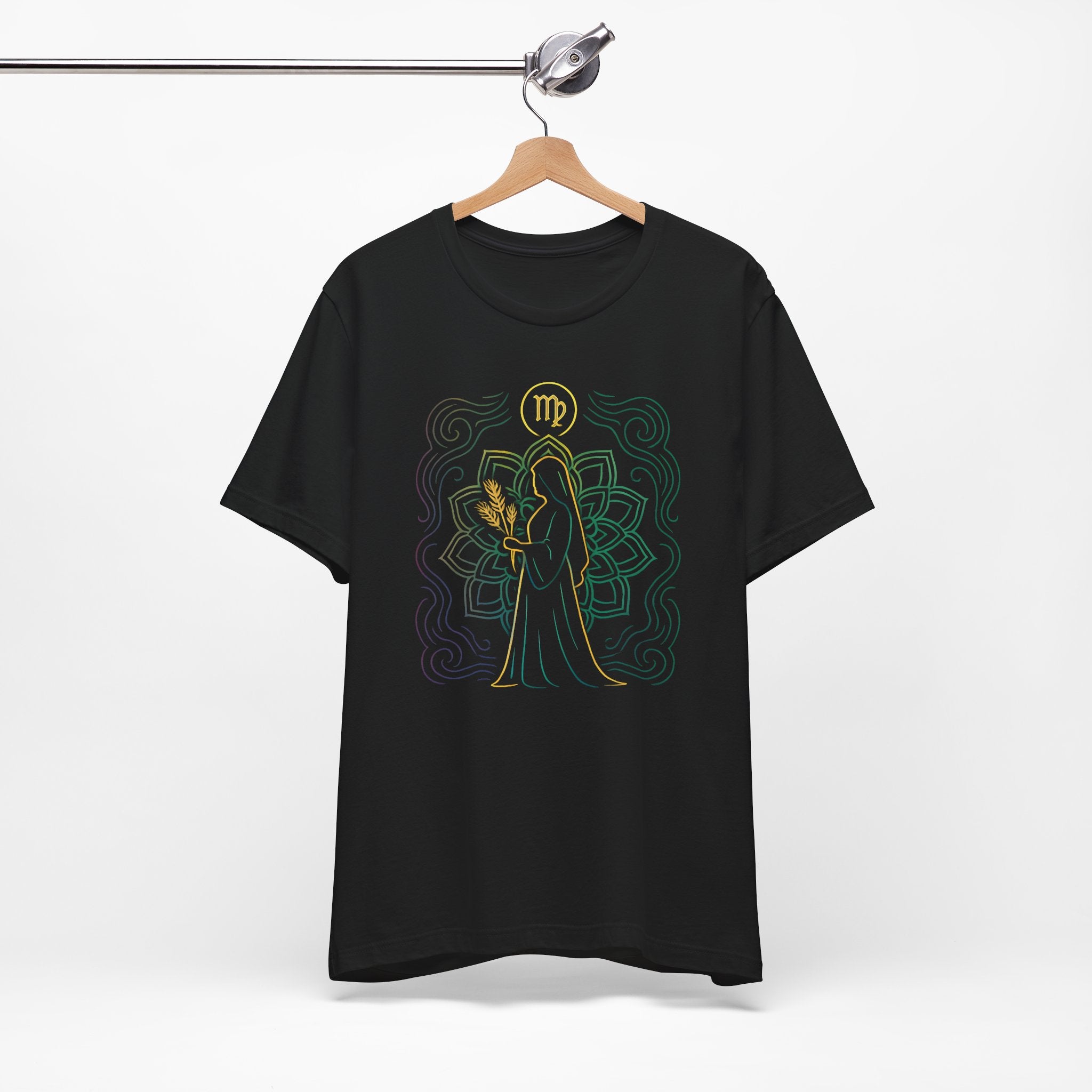 Astrology Zodiac Virgo Spiritual Neon Unisex T-Shirt