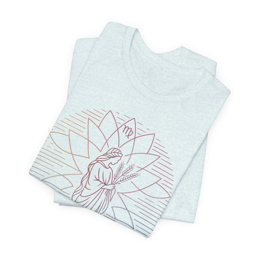 Astrology Zodiac Virgo Unisex Mandala  T-Shirt