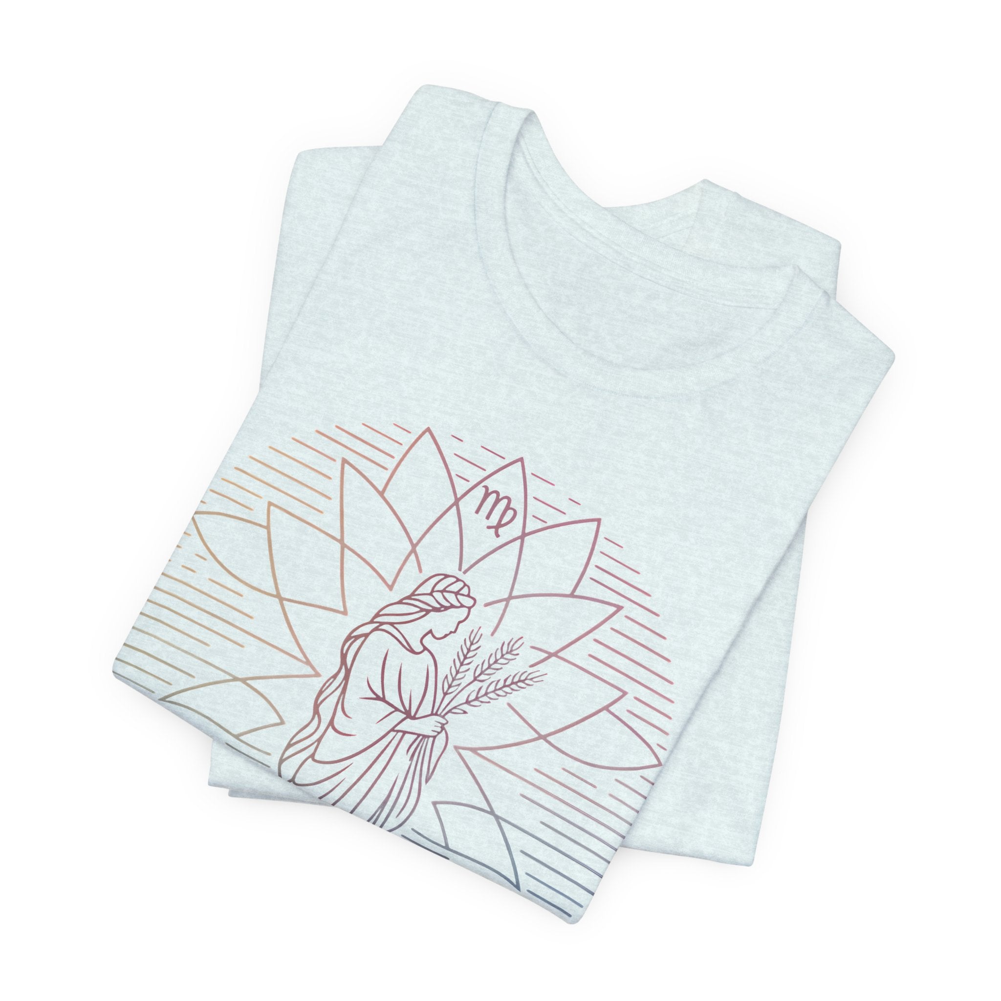 Astrology Zodiac Virgo Unisex Mandala  T-Shirt