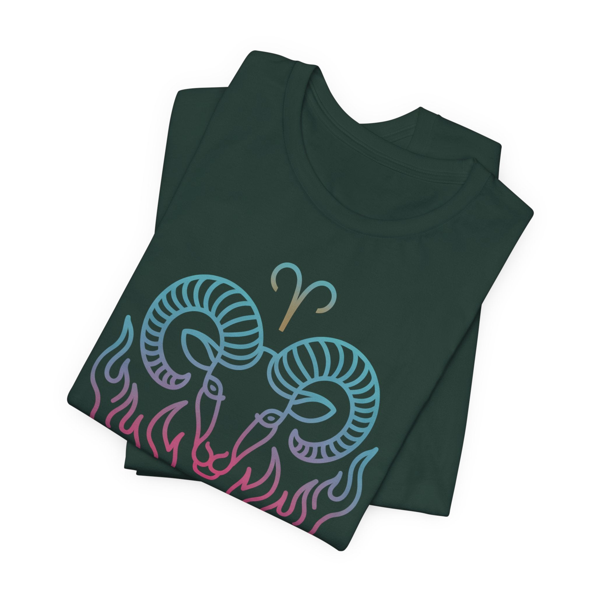 Astrology Zodiac Aries Neon Unisex T-Shirt