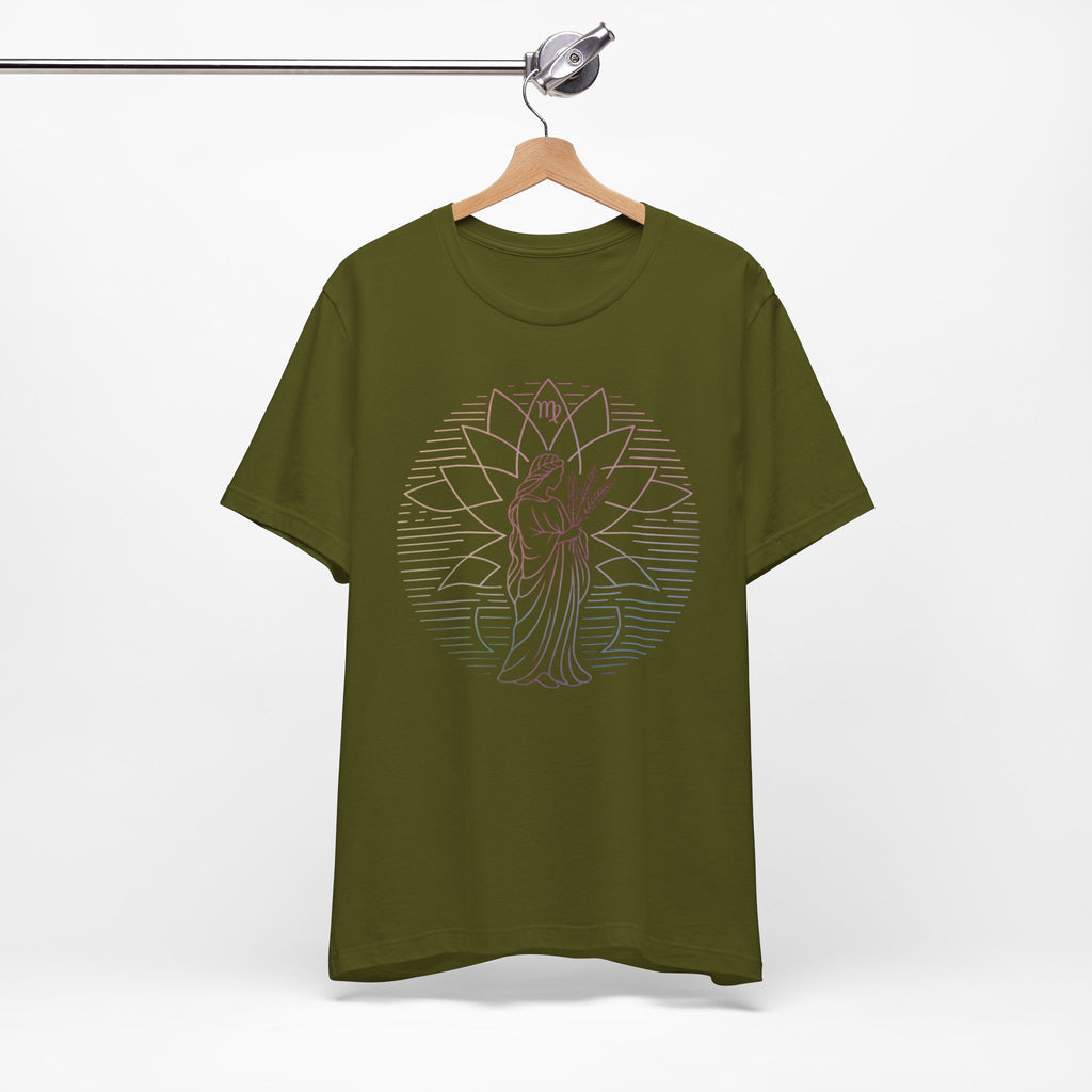 Astrology Zodiac Virgo Unisex Mandala  T-Shirt