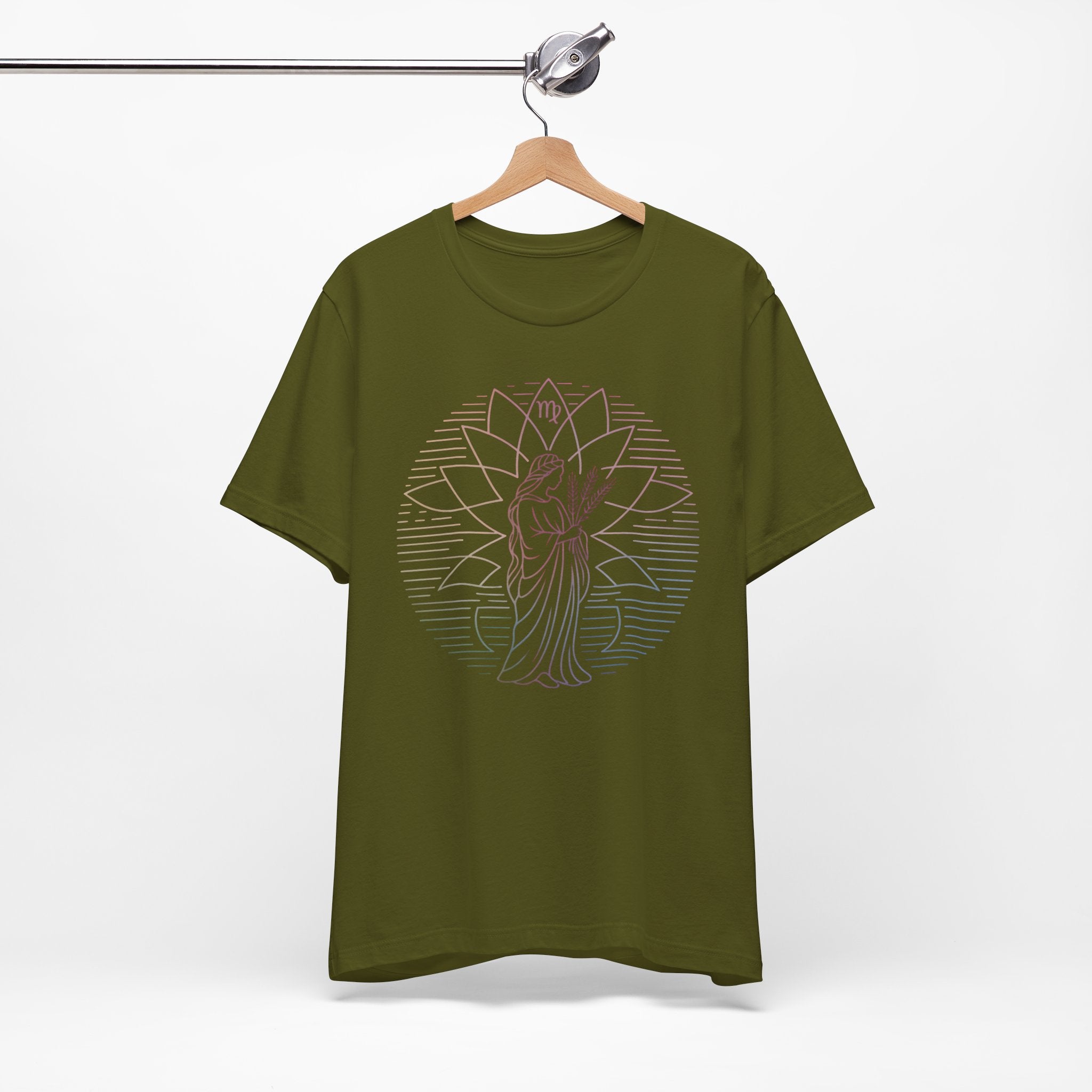 Astrology Zodiac Virgo Unisex Mandala  T-Shirt