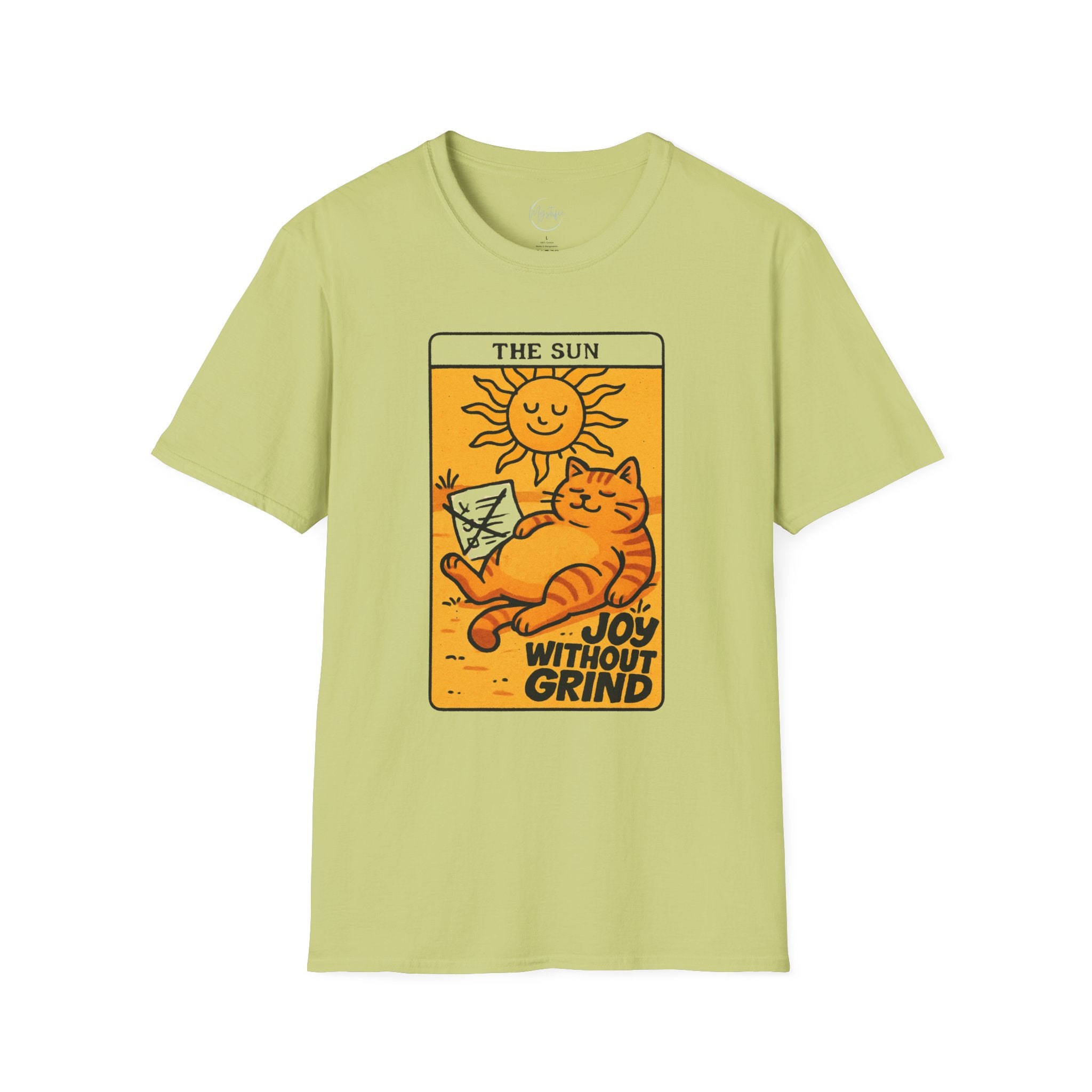 The Sun Tarot Cat Unisex T-Shirt — Joy Without Grind Graphic Tee