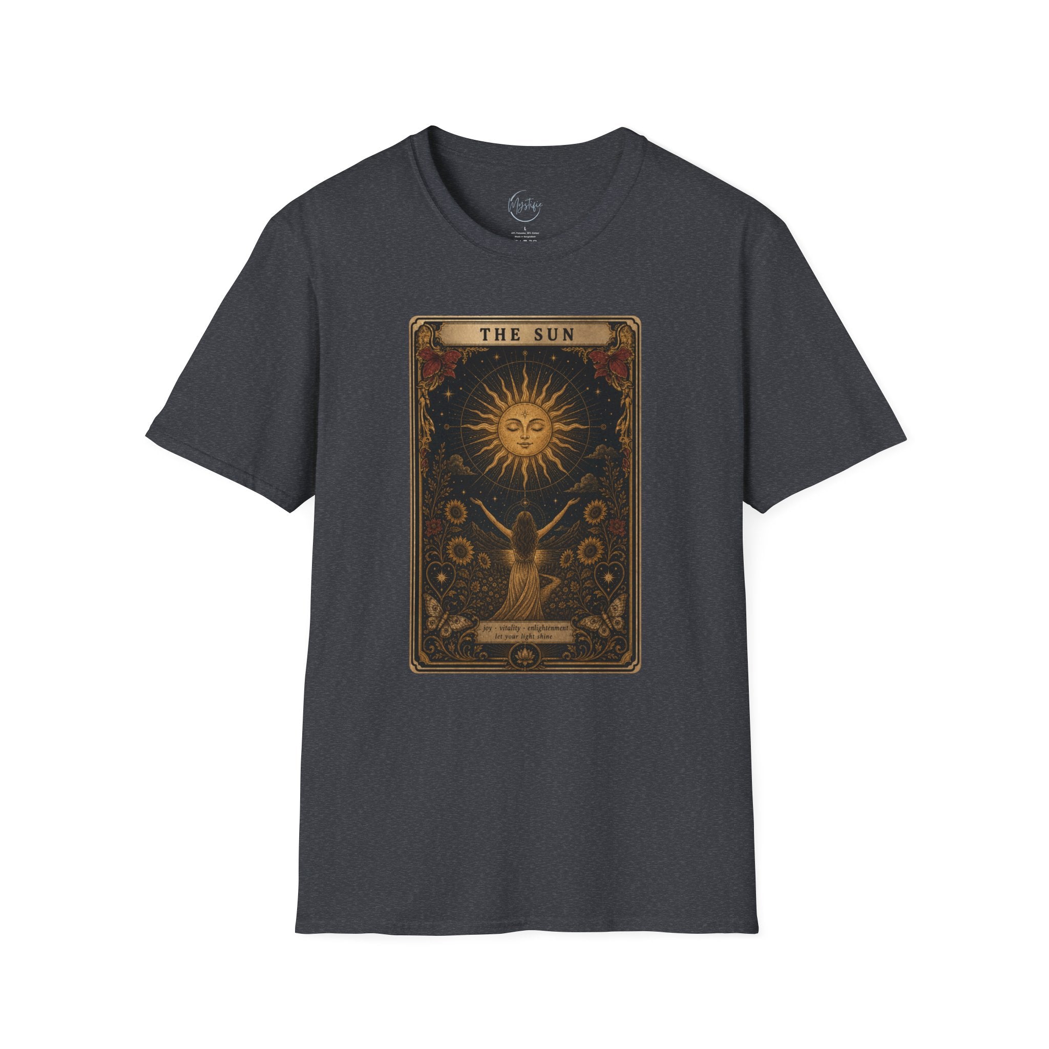 Tarot 'The Sun' Unisex T-Shirt — Vintage Astrology Graphic Tee