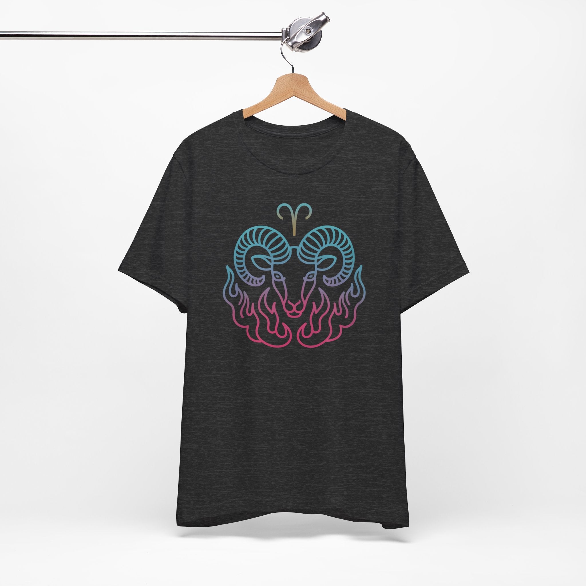 Astrology Zodiac Aries Neon Unisex T-Shirt