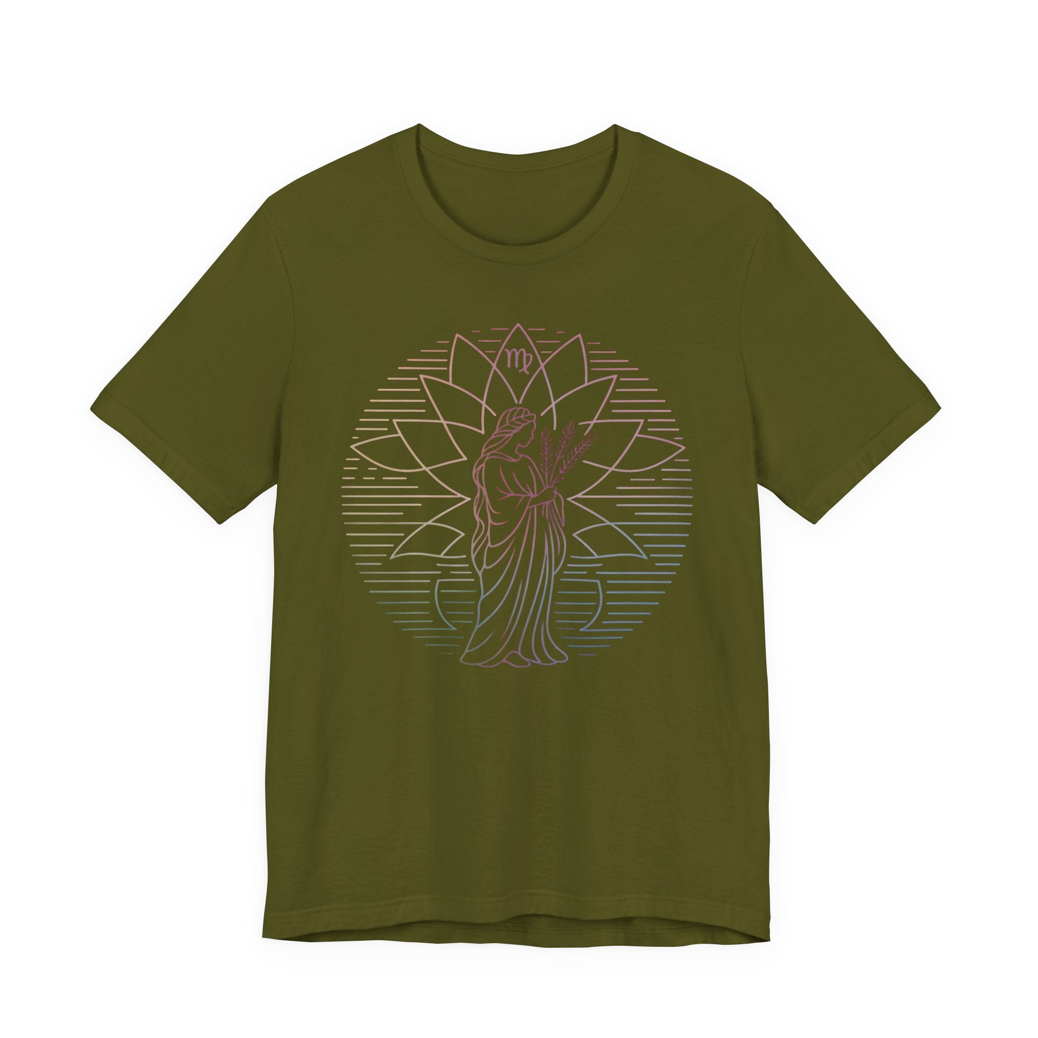 Astrology Zodiac Virgo Unisex Mandala  T-Shirt