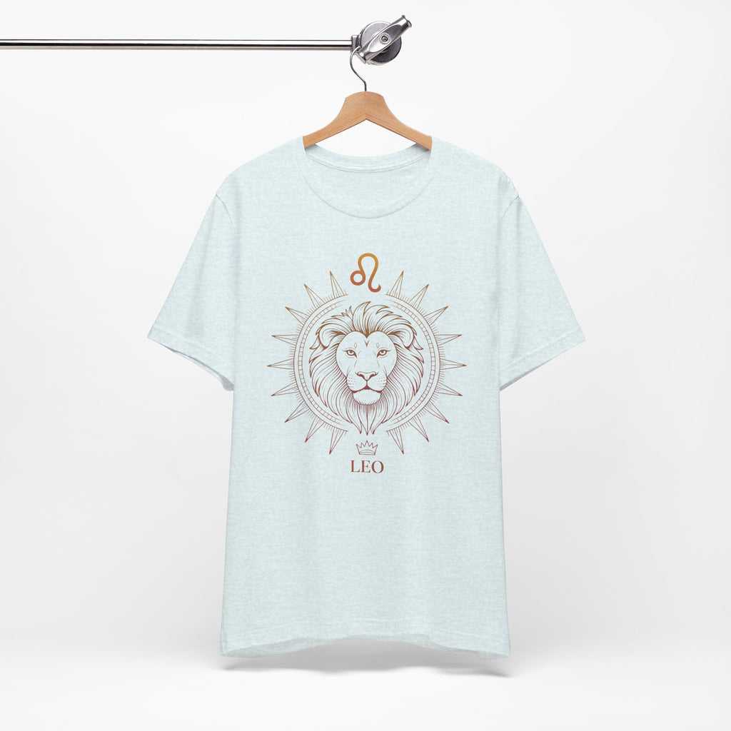 Astrology Zodiac Leo Lion King Unisex Mandala  T-Shirt