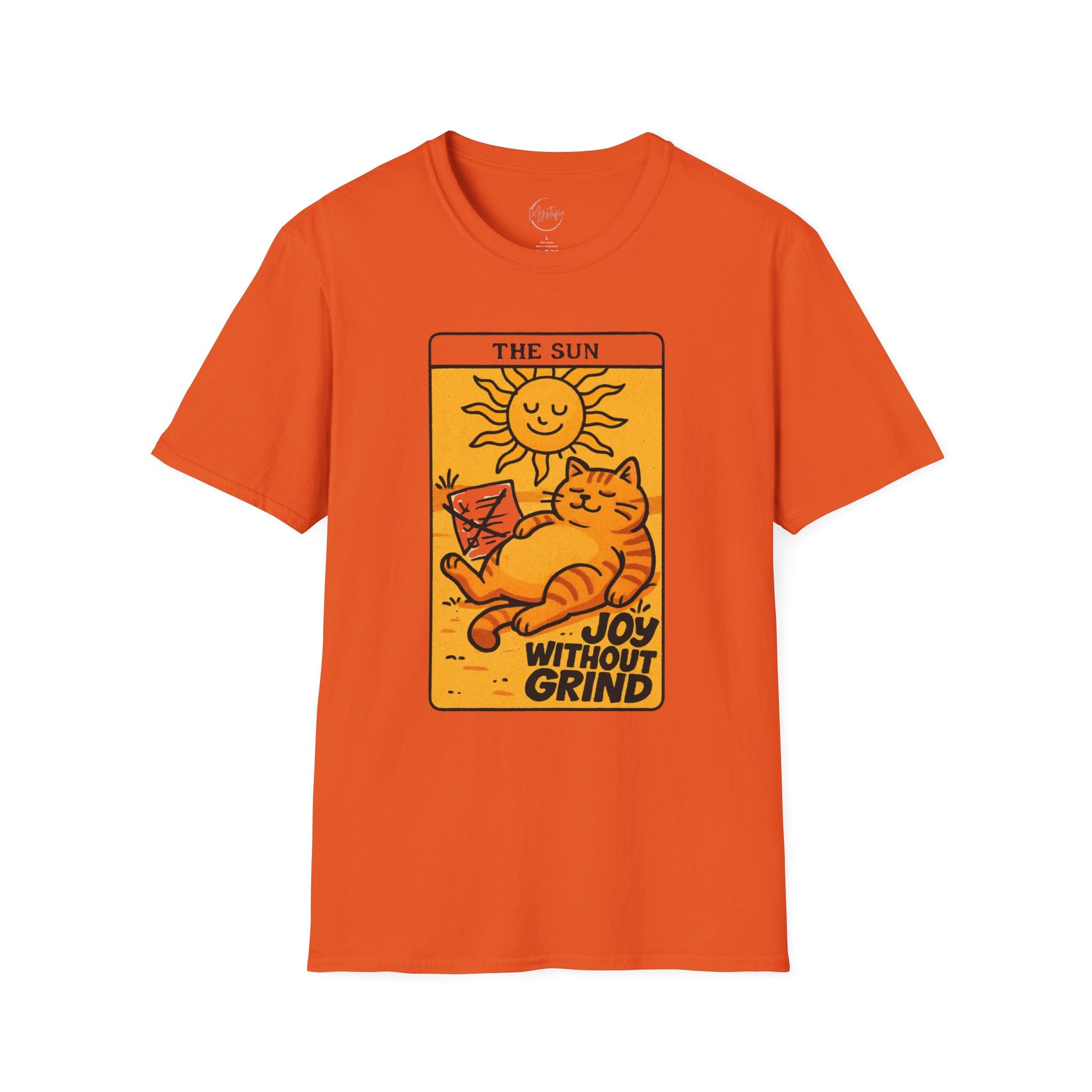 The Sun Tarot Cat Unisex T-Shirt — Joy Without Grind Graphic Tee