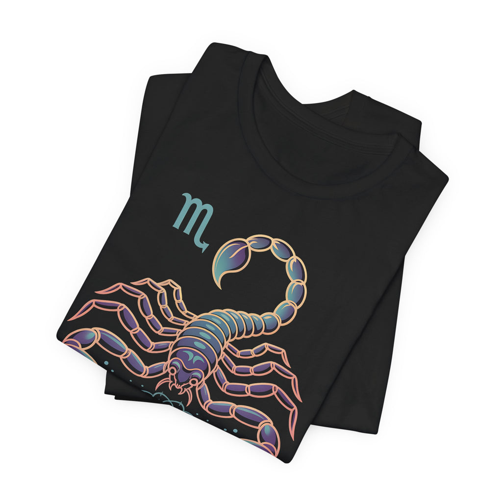 Astrology Zodiac Scorpio Unisex Flower T-Shirt