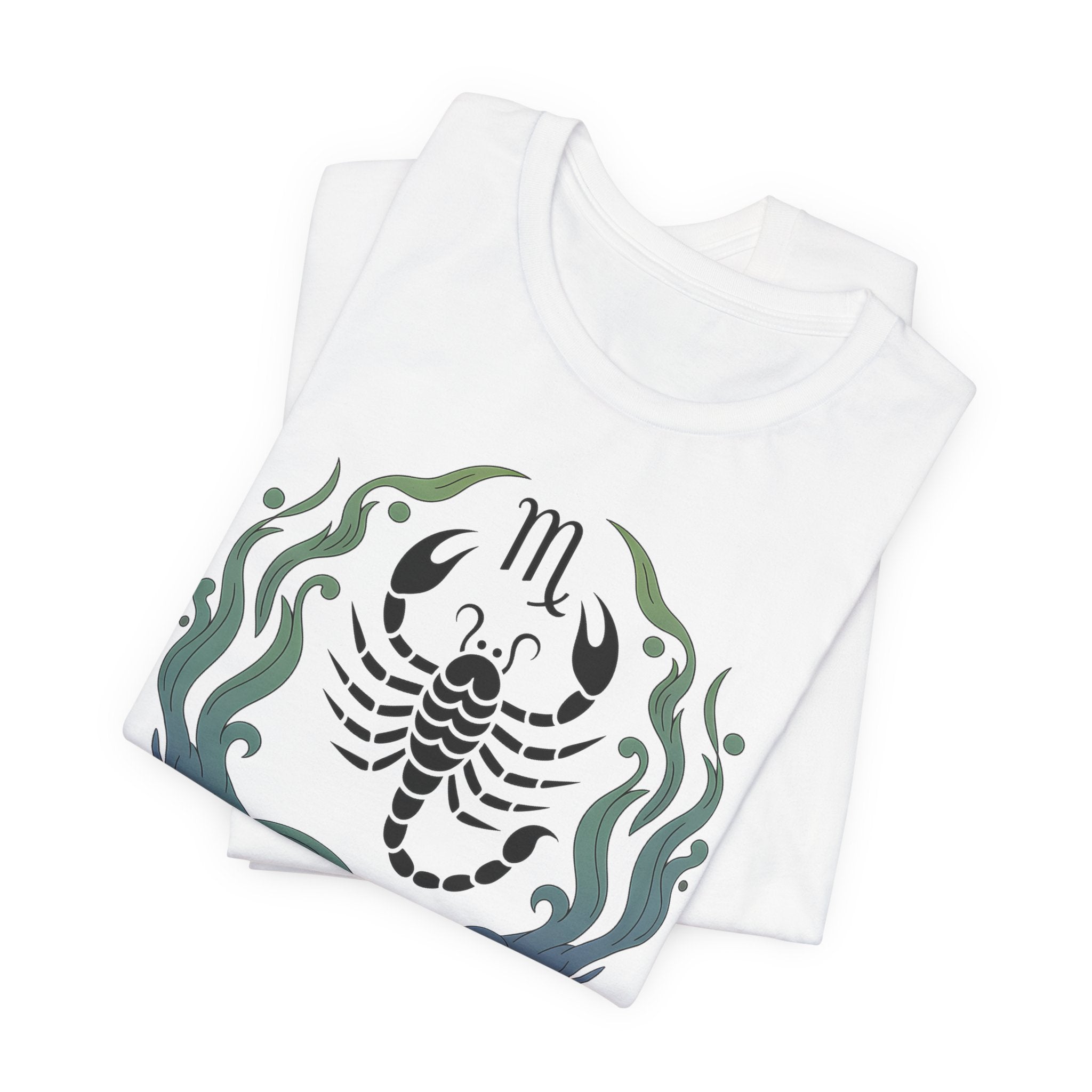 Astrology Zodiac Scorpio Unisex Flower T-Shirt