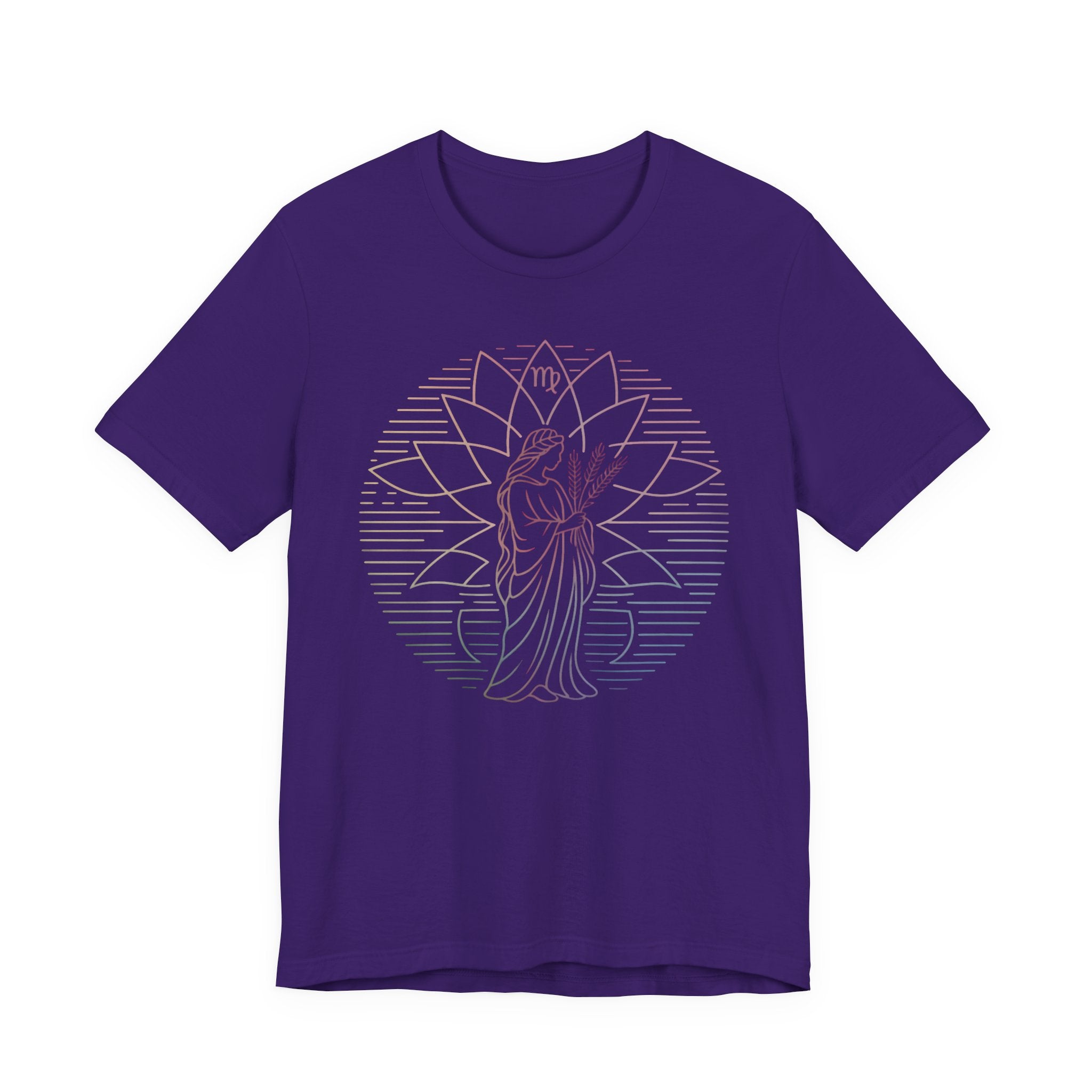Astrology Zodiac Virgo Unisex Mandala  T-Shirt