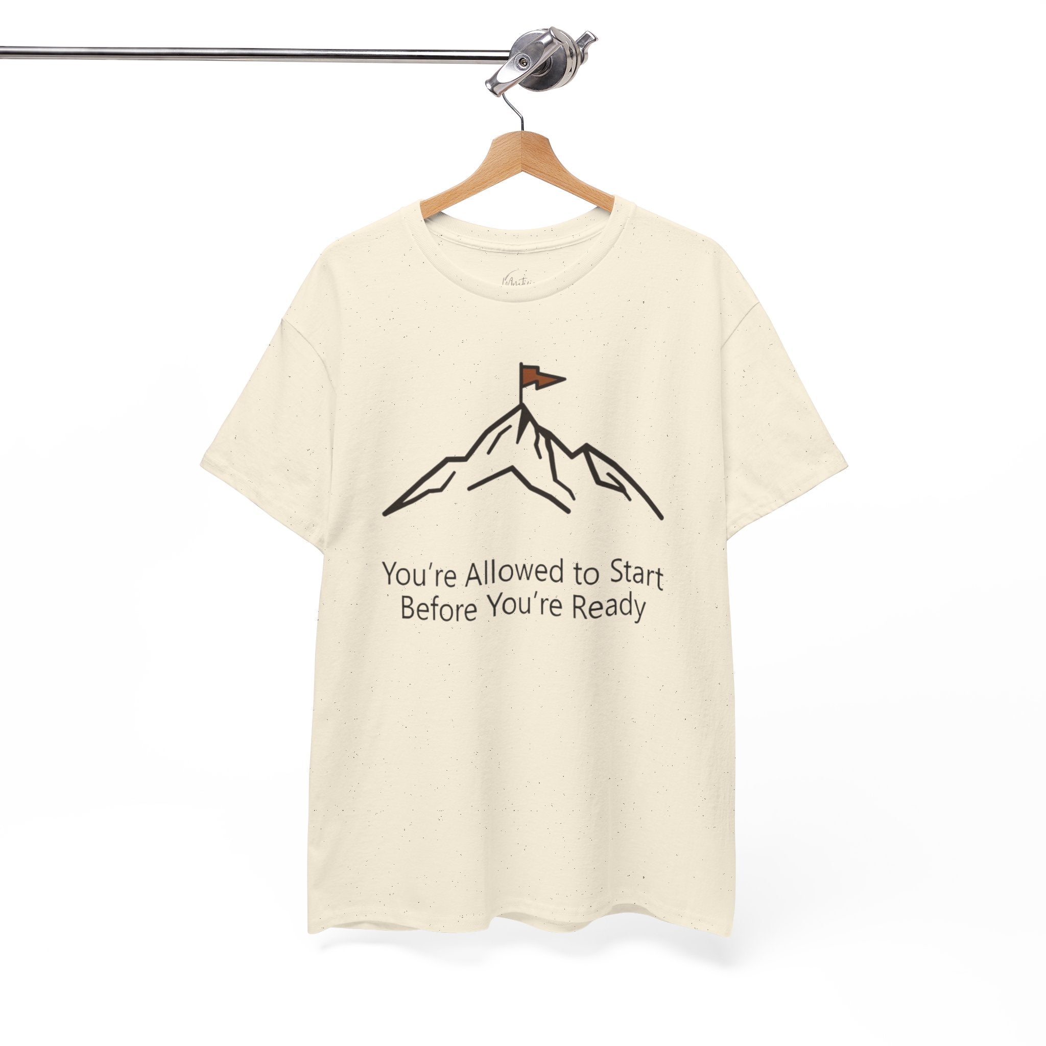 You're Allowed to Start Before You're Ready Unisex Cotton T-Shirt