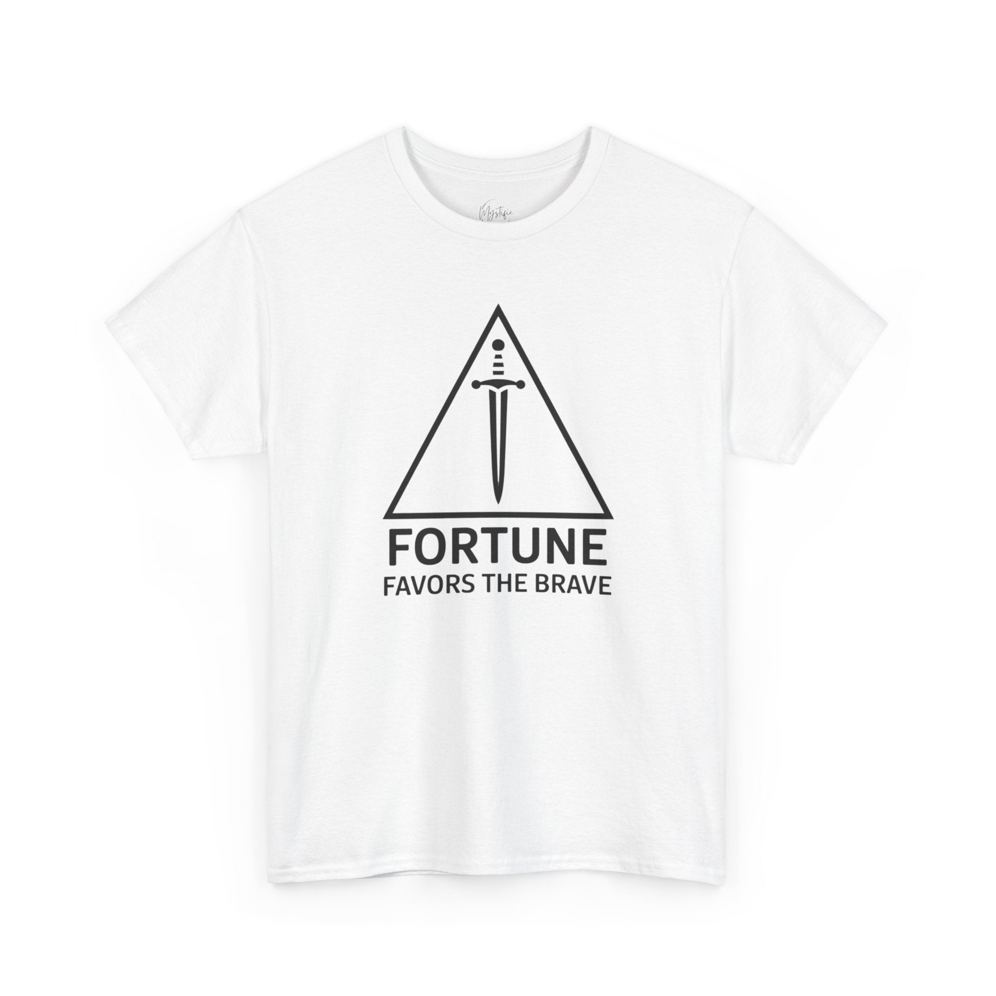 Fortune Favors The Brave Unisex Cotton T-Shirt