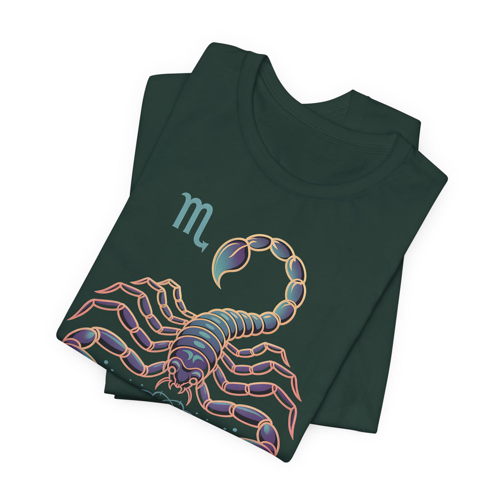 Astrology Zodiac Scorpio Unisex Flower T-Shirt