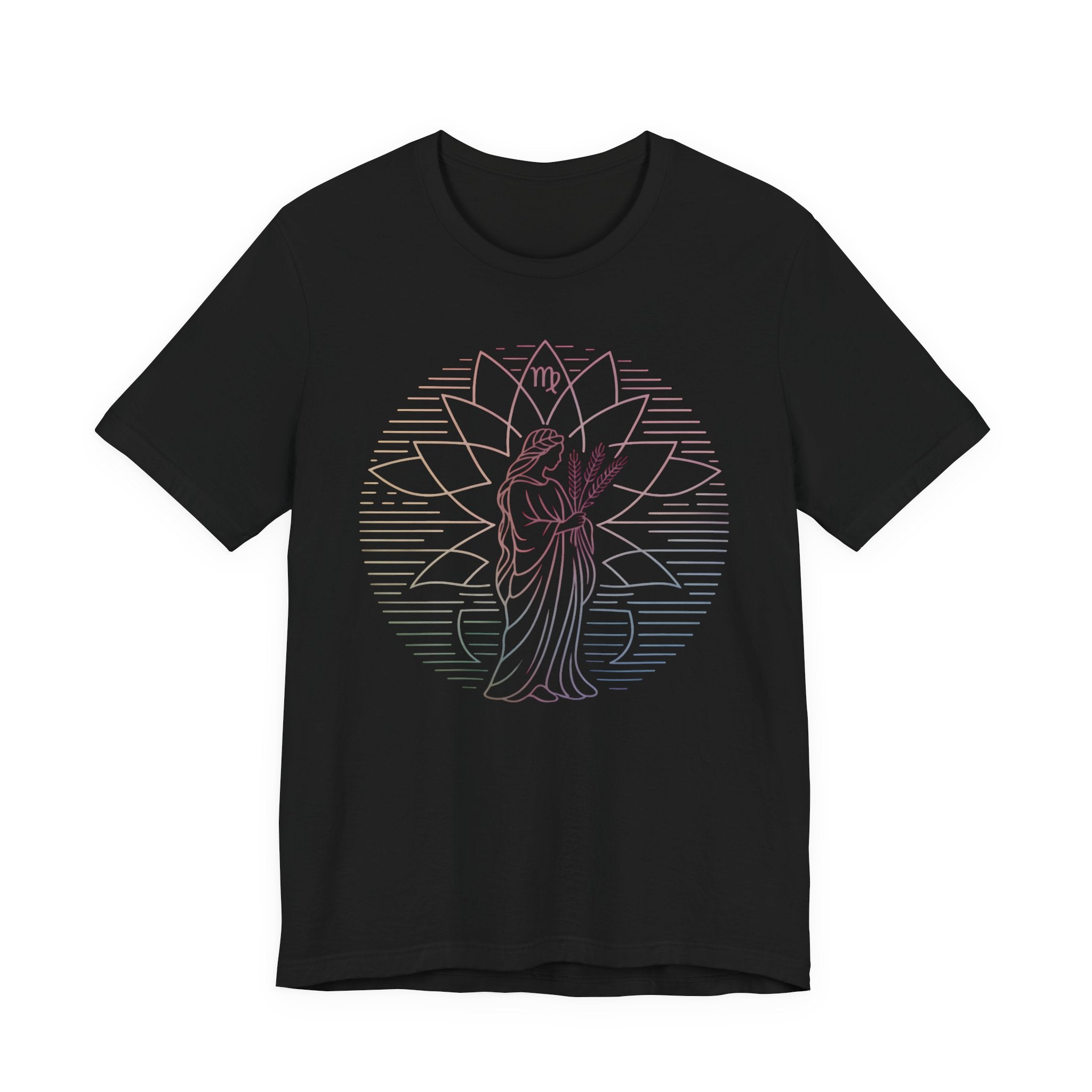 Astrology Zodiac Virgo Unisex Mandala  T-Shirt