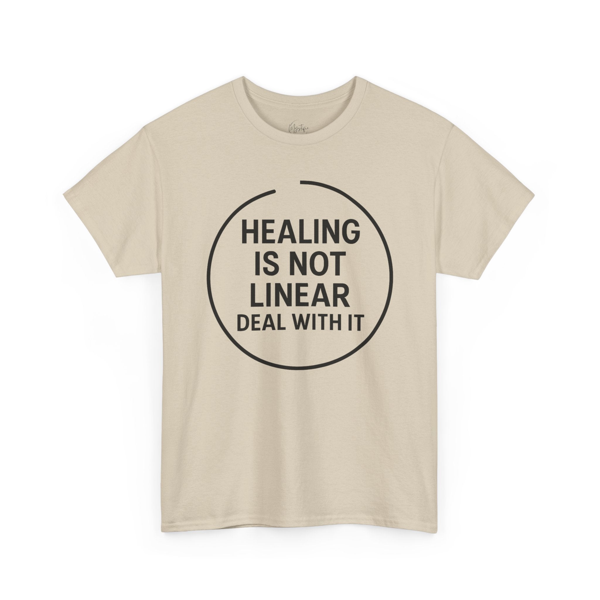 Healing Is Not Linear Deal With It Unisex Cotton T-Shirt