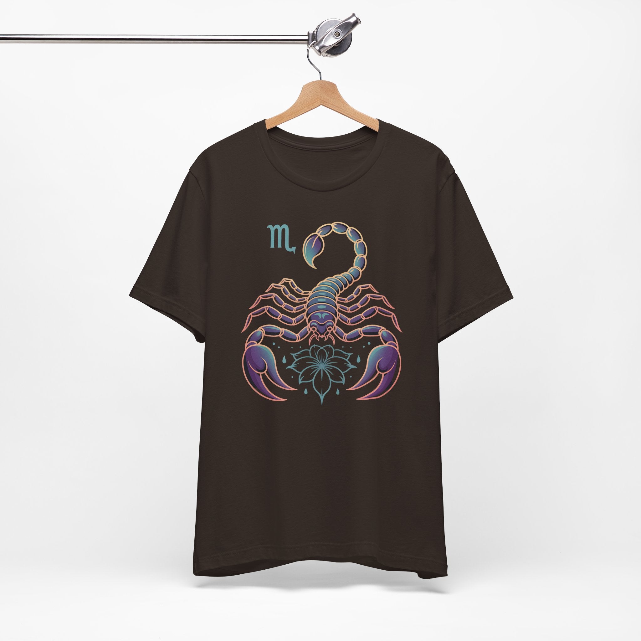 Astrology Zodiac Scorpio Unisex Flower T-Shirt