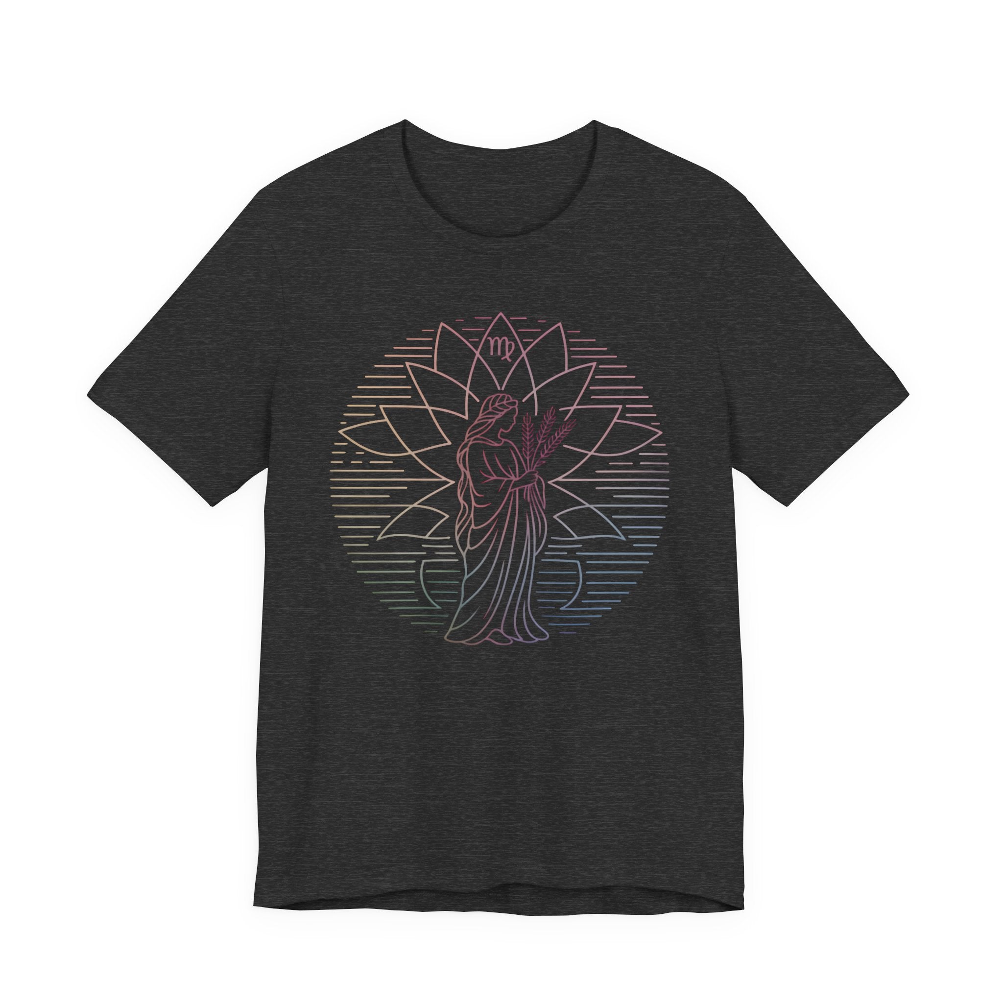 Astrology Zodiac Virgo Unisex Mandala  T-Shirt
