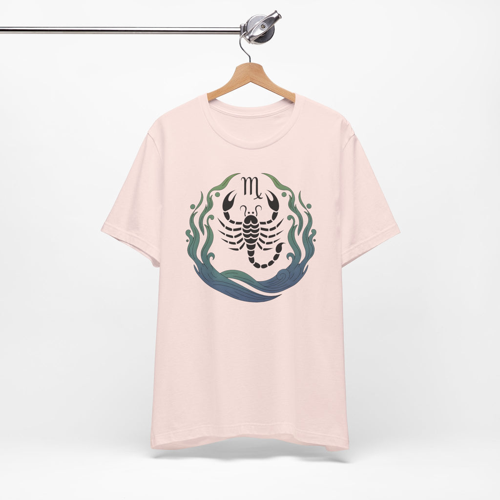 Astrology Zodiac Scorpio Unisex Flower T-Shirt