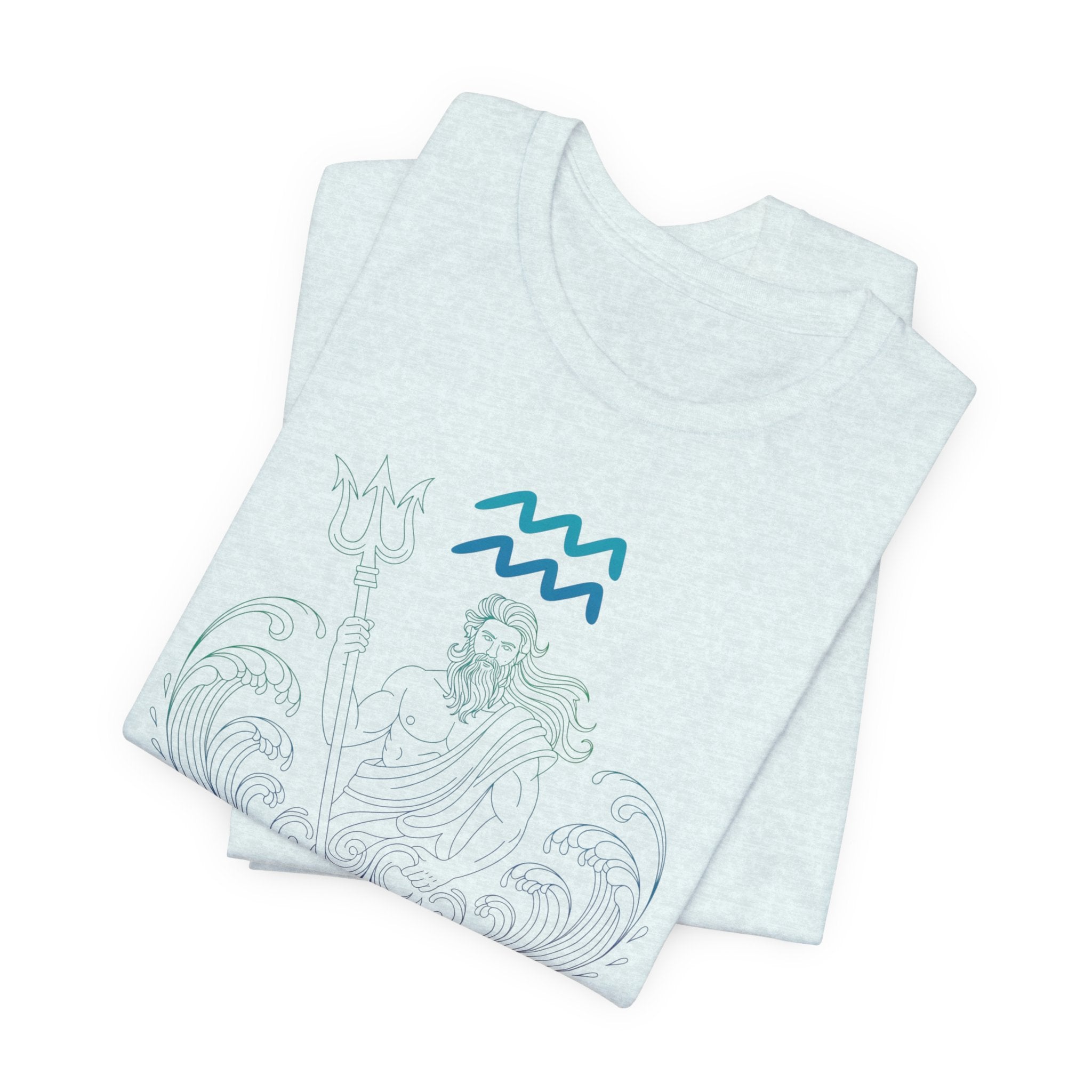 Aquarius Zodiac T-Shirt - Poseidon Design | Mystifie