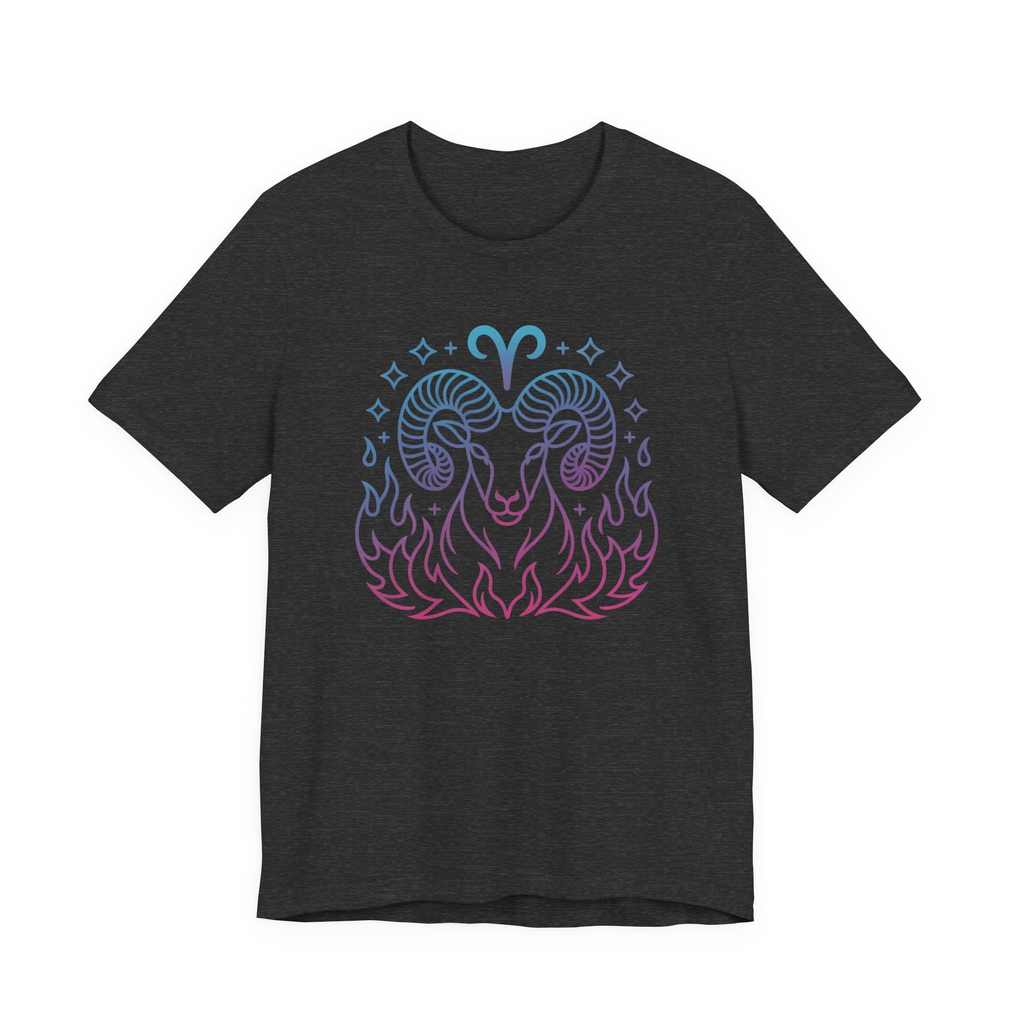 Astrology Zodiac Aries Neon Unisex T-Shirt