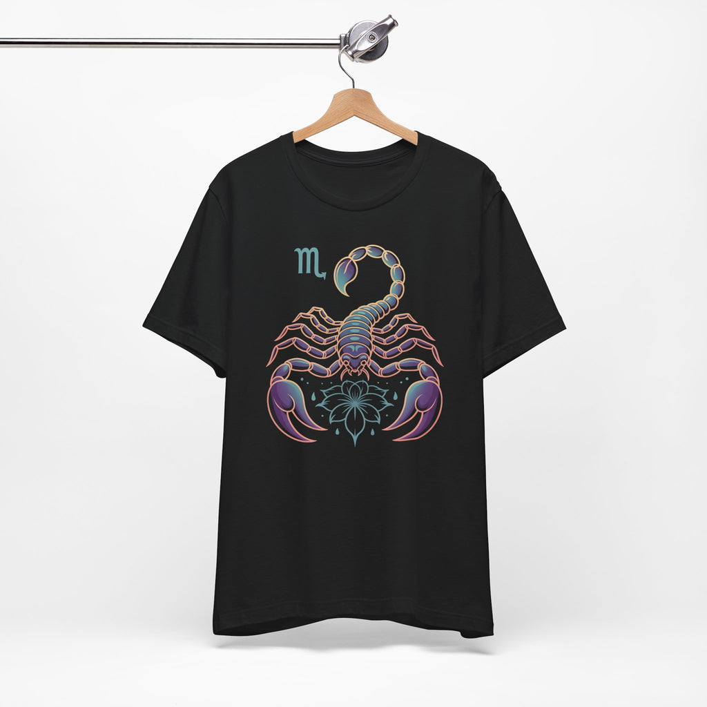 Astrology Zodiac Scorpio Unisex Flower T-Shirt