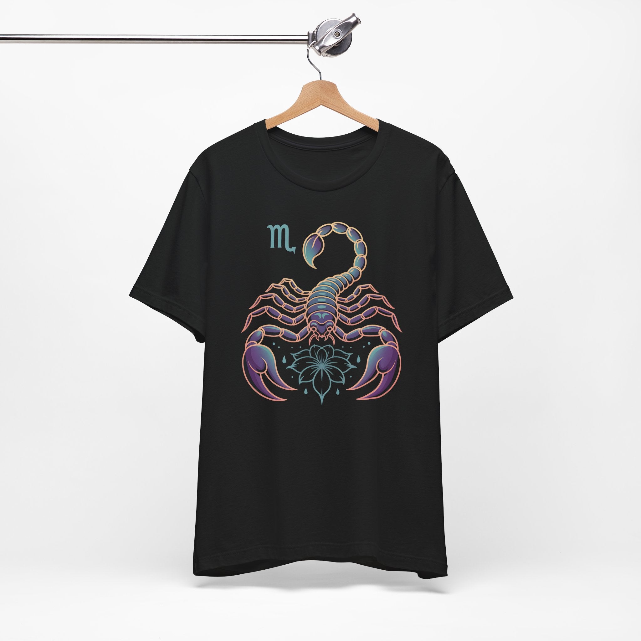 Astrology Zodiac Scorpio Unisex Flower T-Shirt