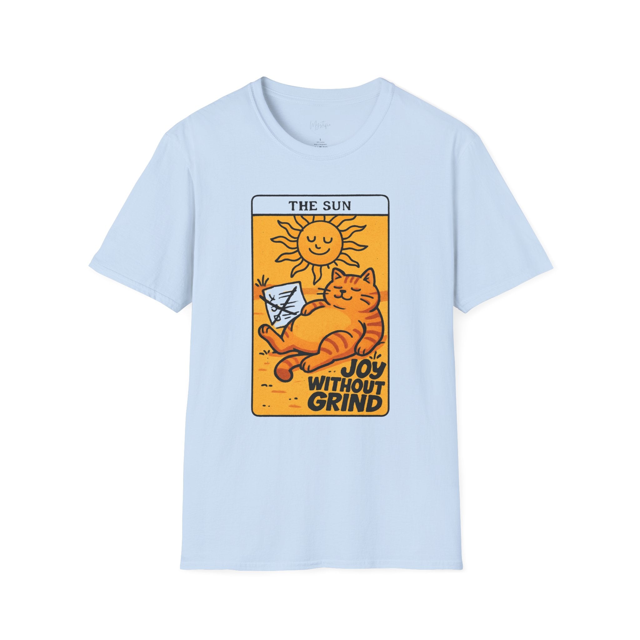 The Sun Tarot Cat Unisex T-Shirt — Joy Without Grind Graphic Tee