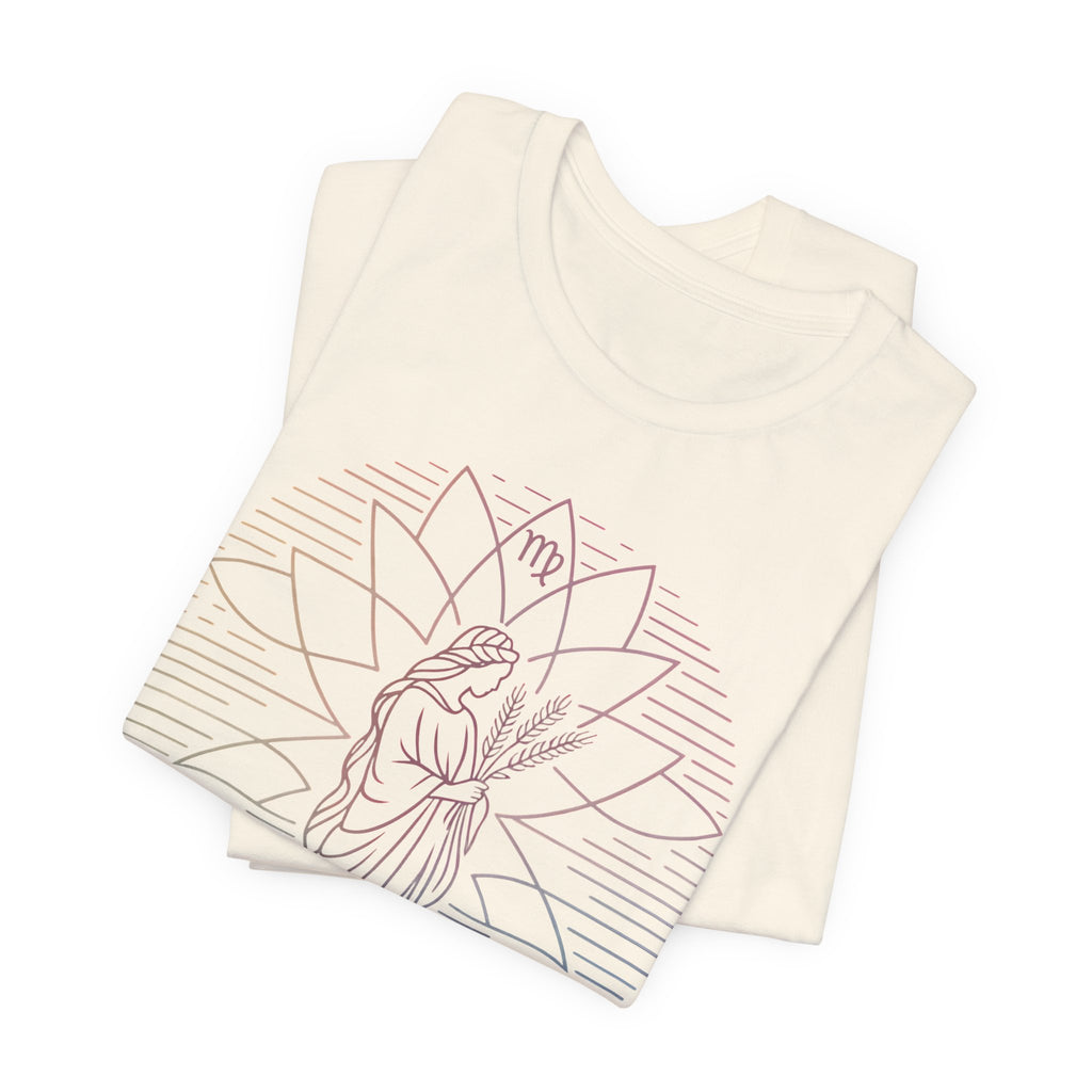 Astrology Zodiac Virgo Unisex Mandala  T-Shirt