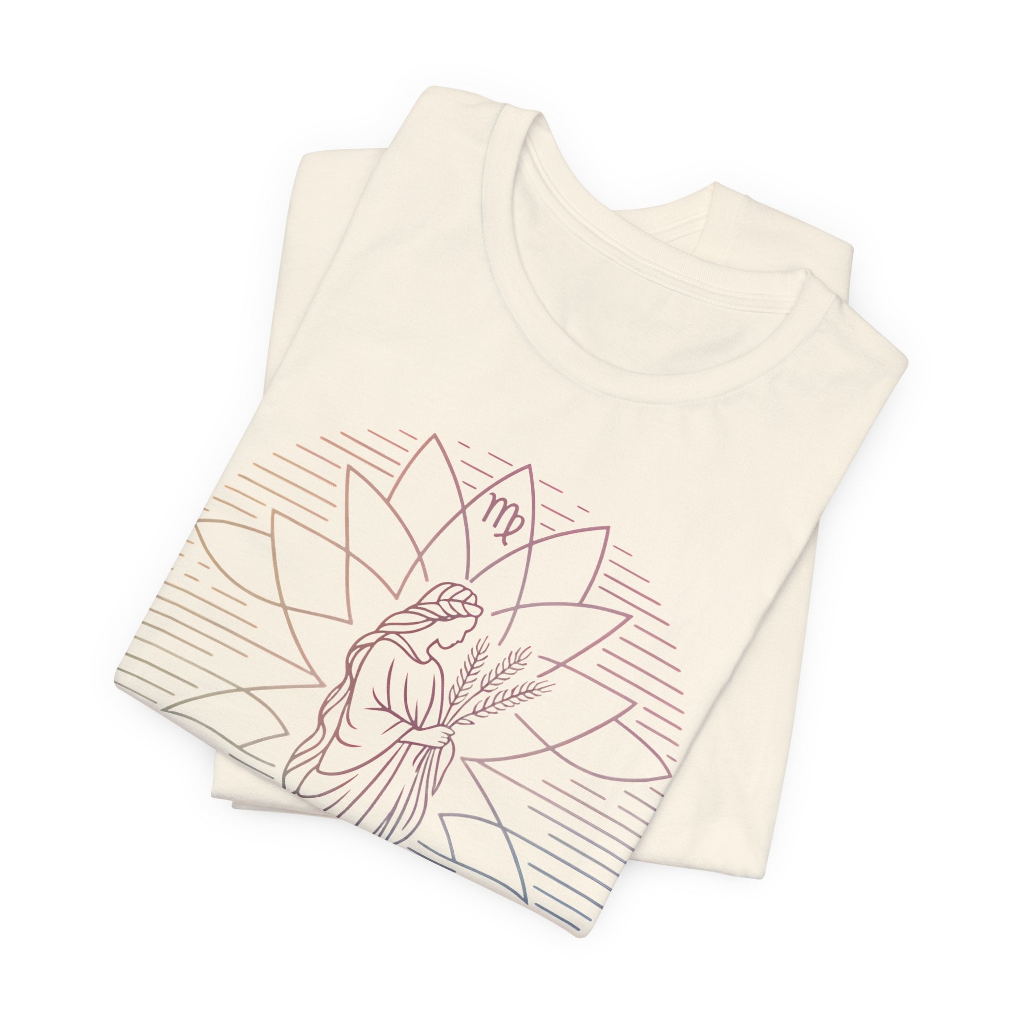 Astrology Zodiac Virgo Unisex Mandala  T-Shirt
