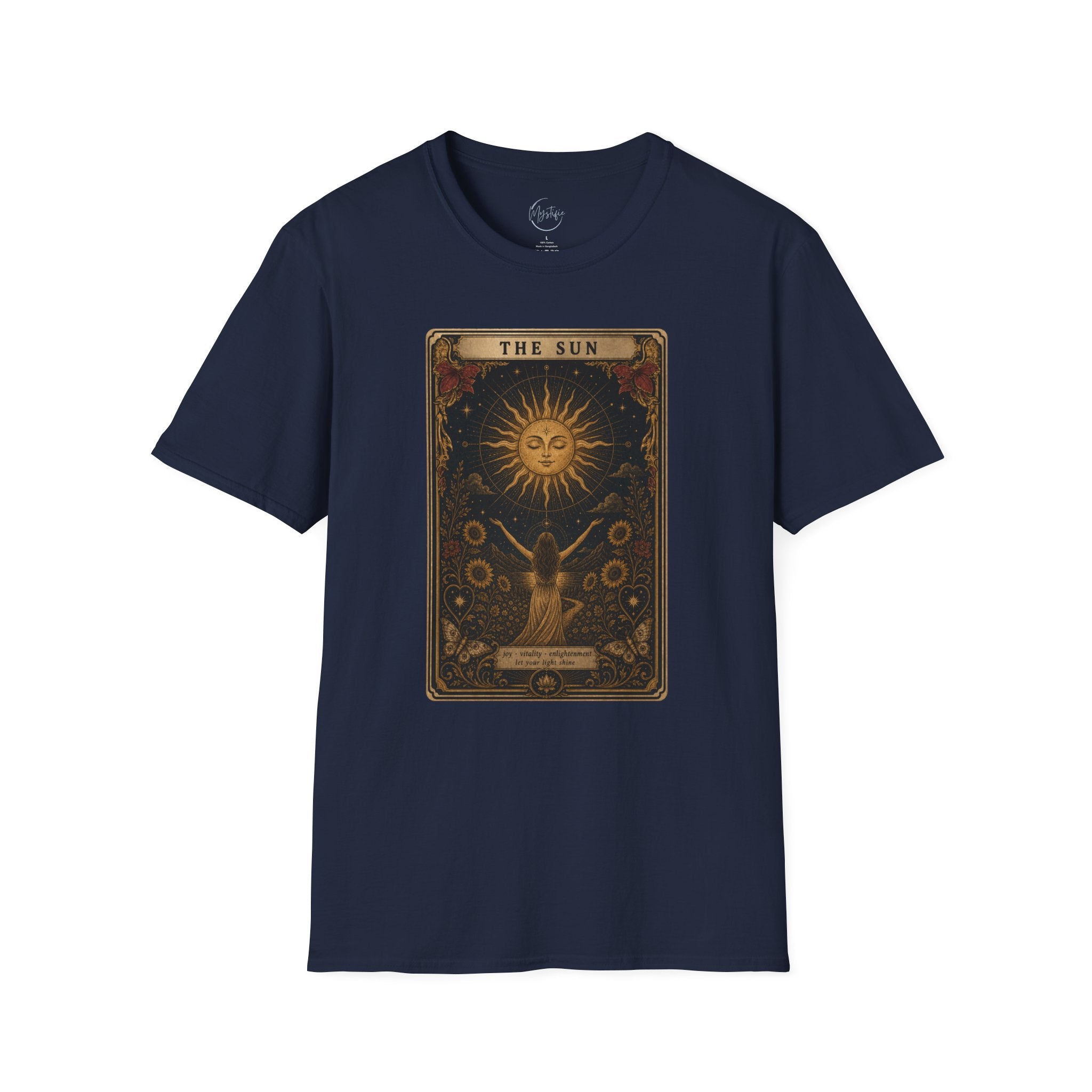 Tarot 'The Sun' Unisex T-Shirt — Vintage Astrology Graphic Tee