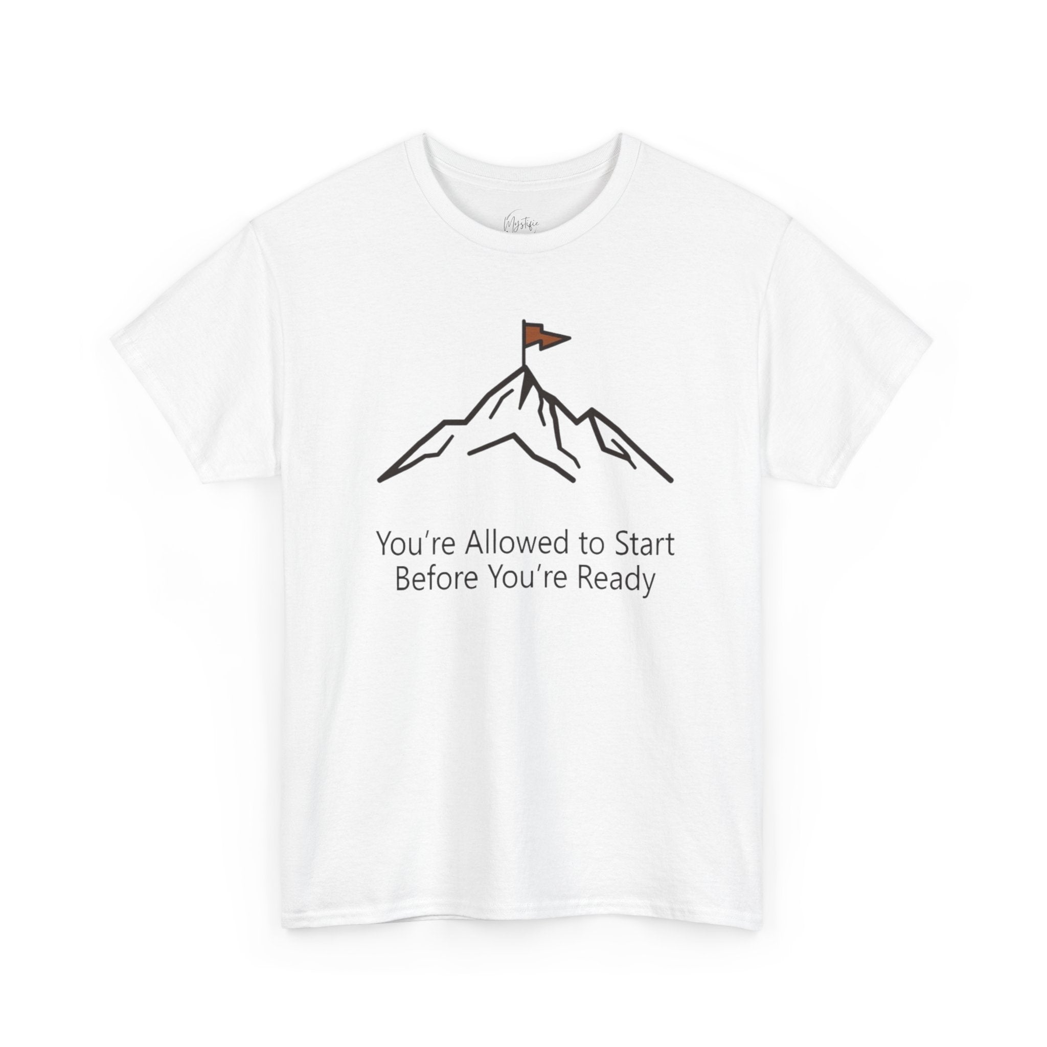 You're Allowed to Start Before You're Ready Unisex Cotton T-Shirt