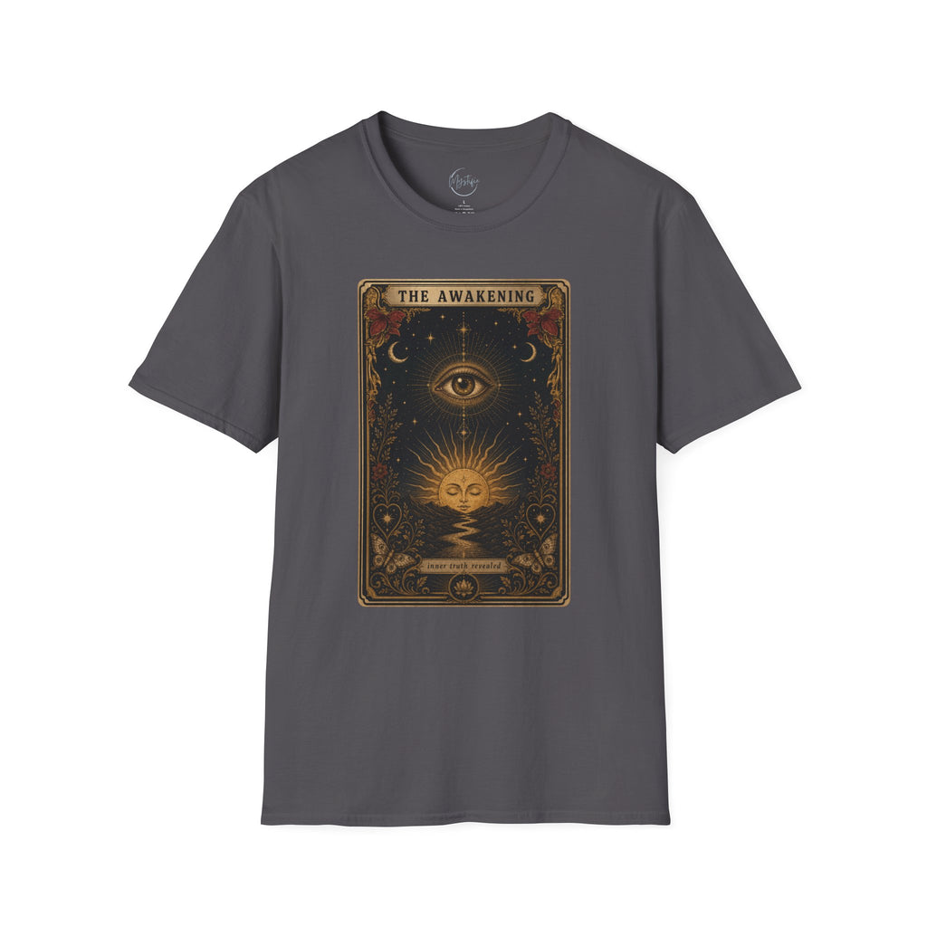 The Awakening Graphic Unisex T-Shirt — Mystic Eye Tarot Vintage Style