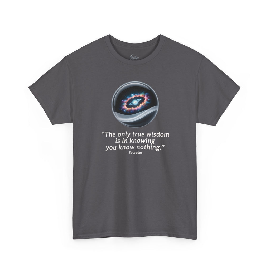 Knowing Nothing: True Wisdom Unisex Cotton T-Shirt