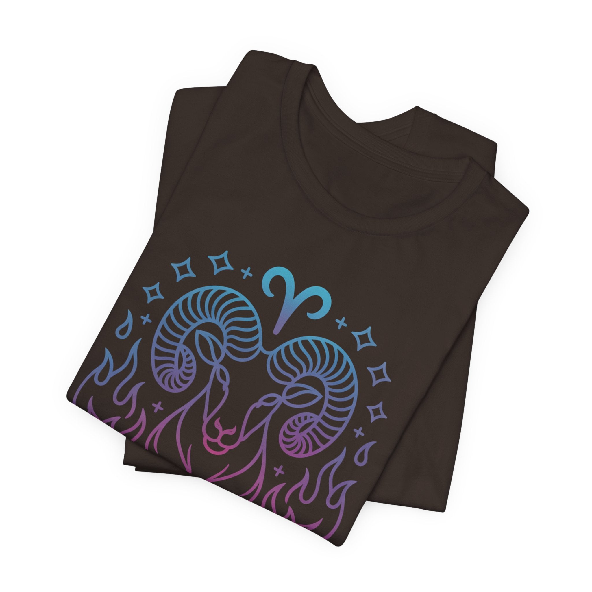 Astrology Zodiac Aries Neon Unisex T-Shirt