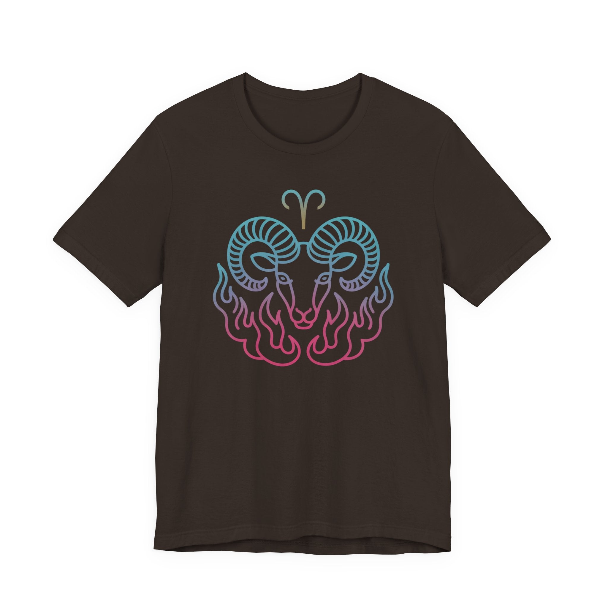 Astrology Zodiac Aries Neon Unisex T-Shirt
