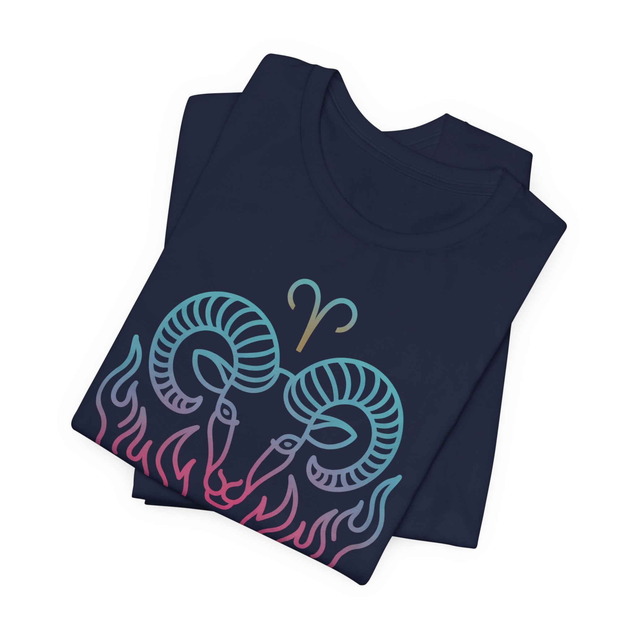 Astrology Zodiac Aries Neon Unisex T-Shirt