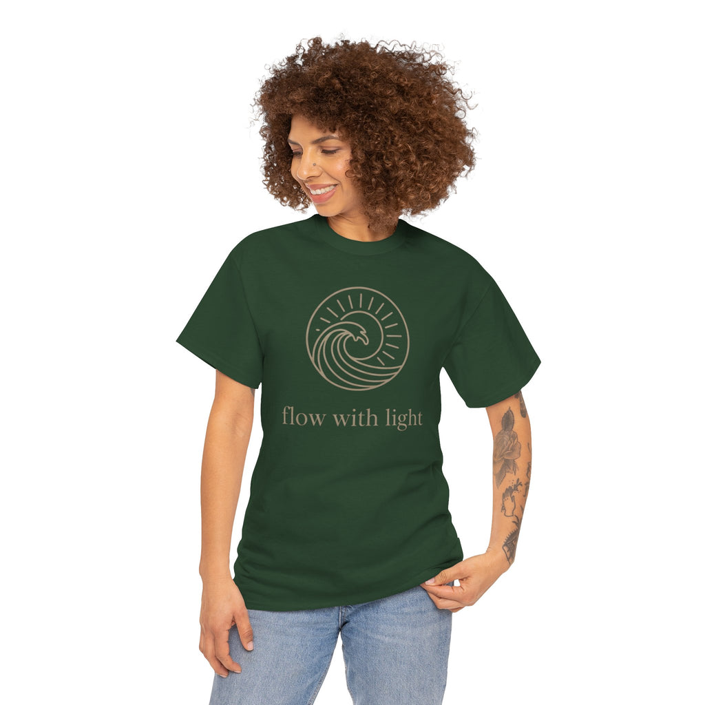 Flow With Light Unisex Cotton T-Shirt