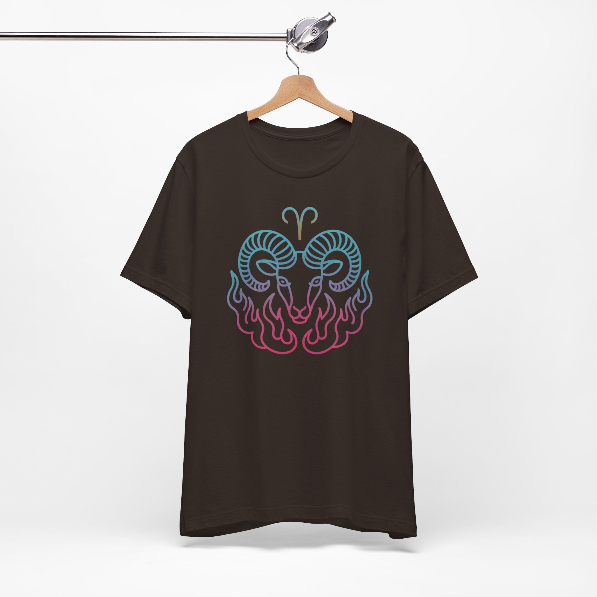 Astrology Zodiac Aries Neon Unisex T-Shirt