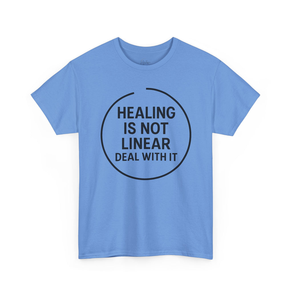Healing Is Not Linear Deal With It Unisex Cotton T-Shirt