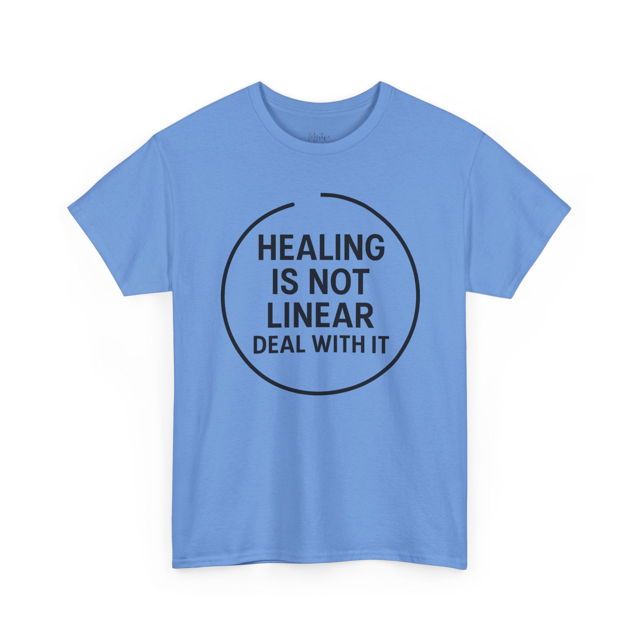 Healing Is Not Linear Deal With It Unisex Cotton T-Shirt