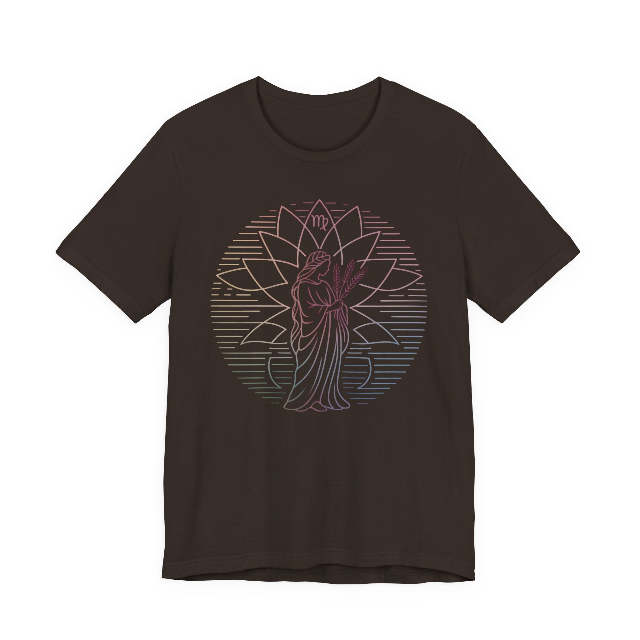 Astrology Zodiac Virgo Unisex Mandala  T-Shirt