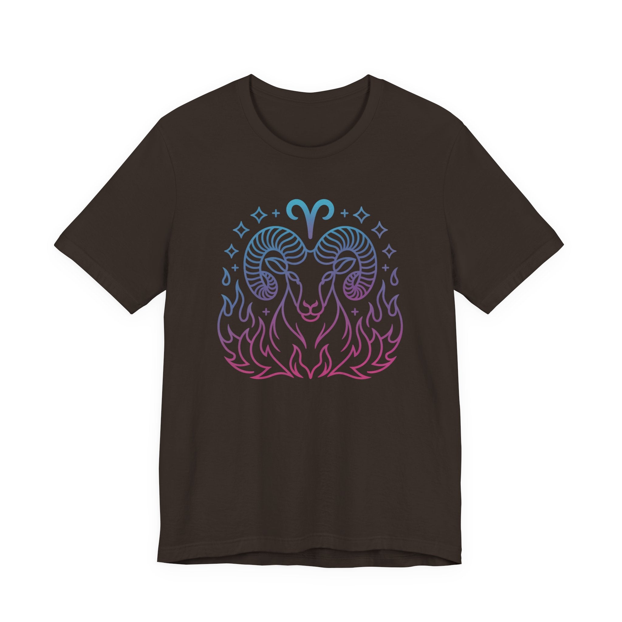 Astrology Zodiac Aries Neon Unisex T-Shirt