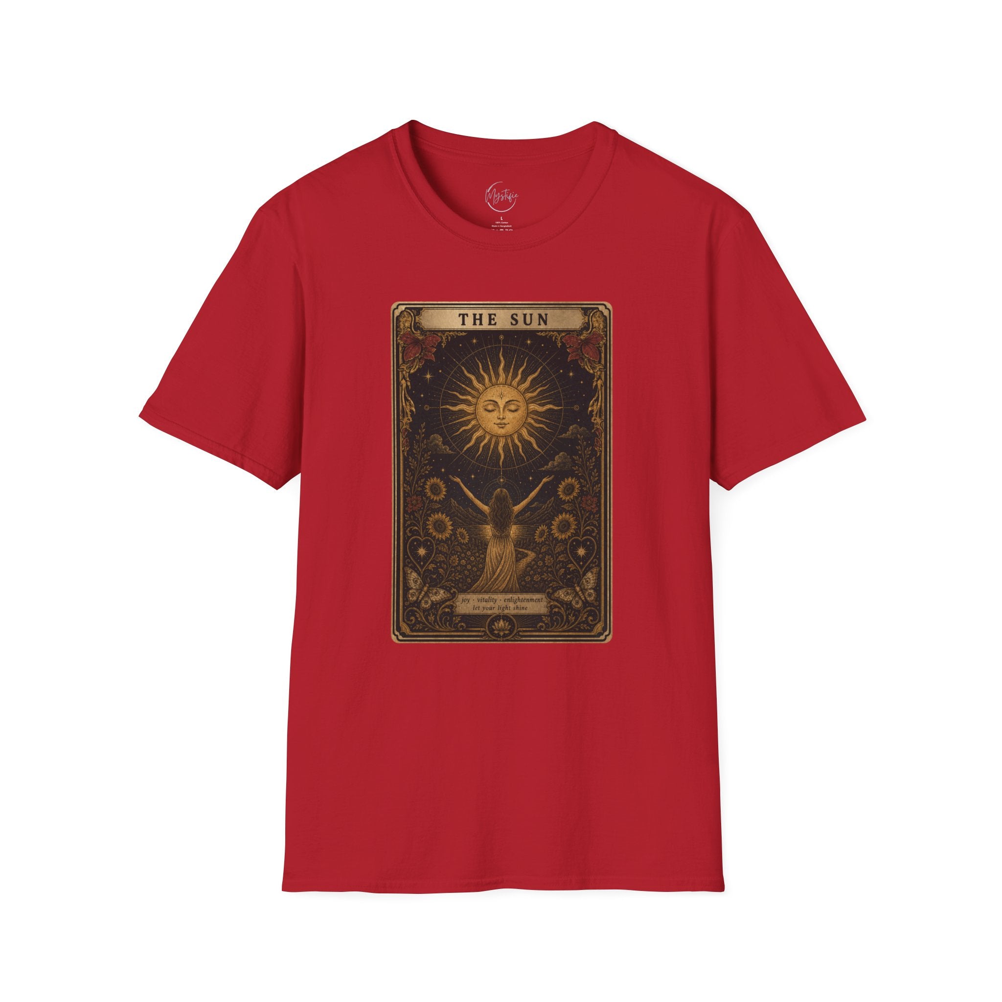 Tarot 'The Sun' Unisex T-Shirt — Vintage Astrology Graphic Tee