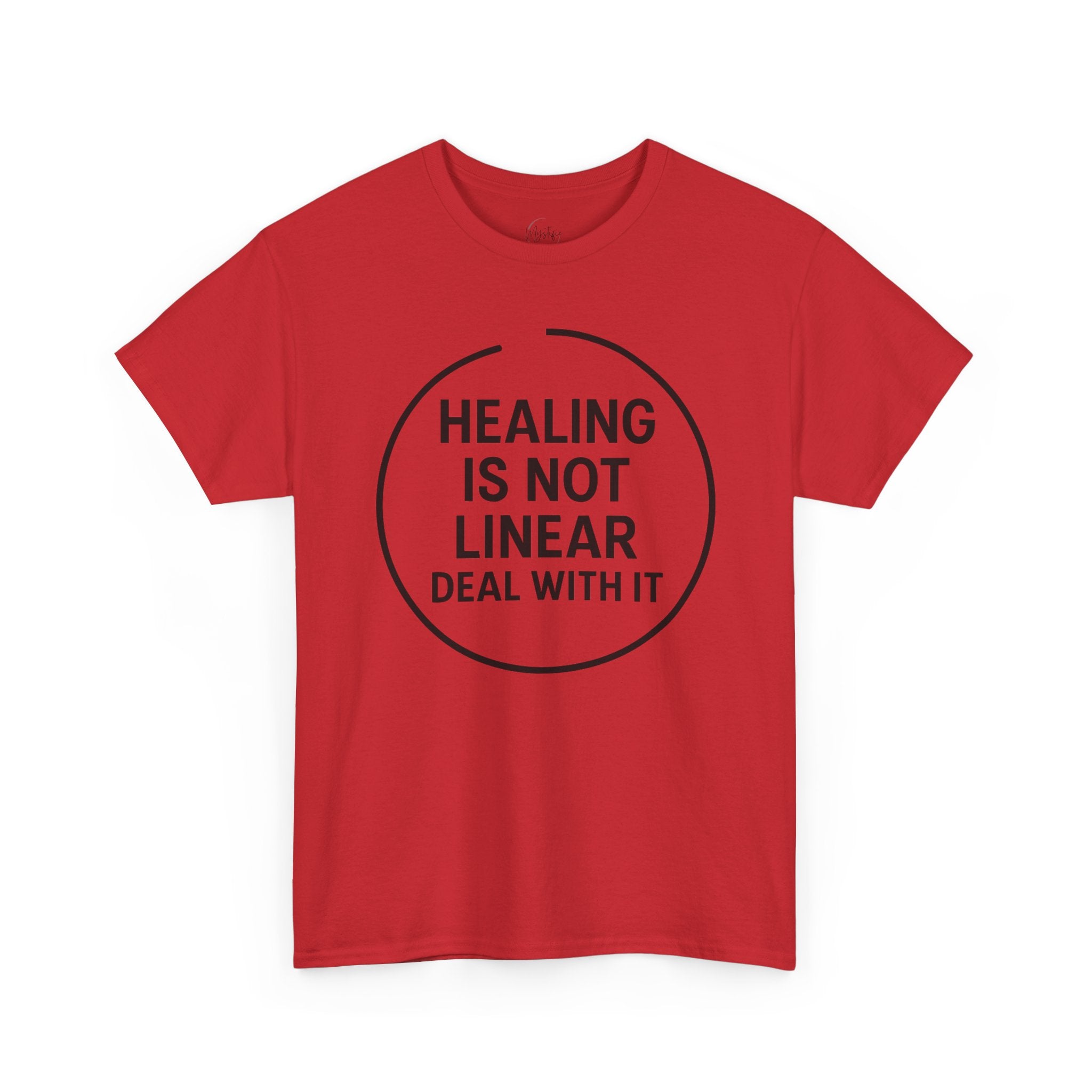 Healing Is Not Linear Deal With It Unisex Cotton T-Shirt