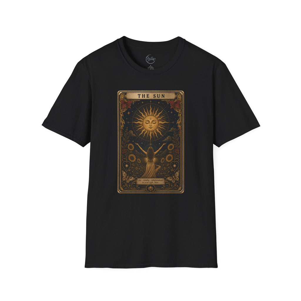 Tarot 'The Sun' Unisex T-Shirt — Vintage Astrology Graphic Tee